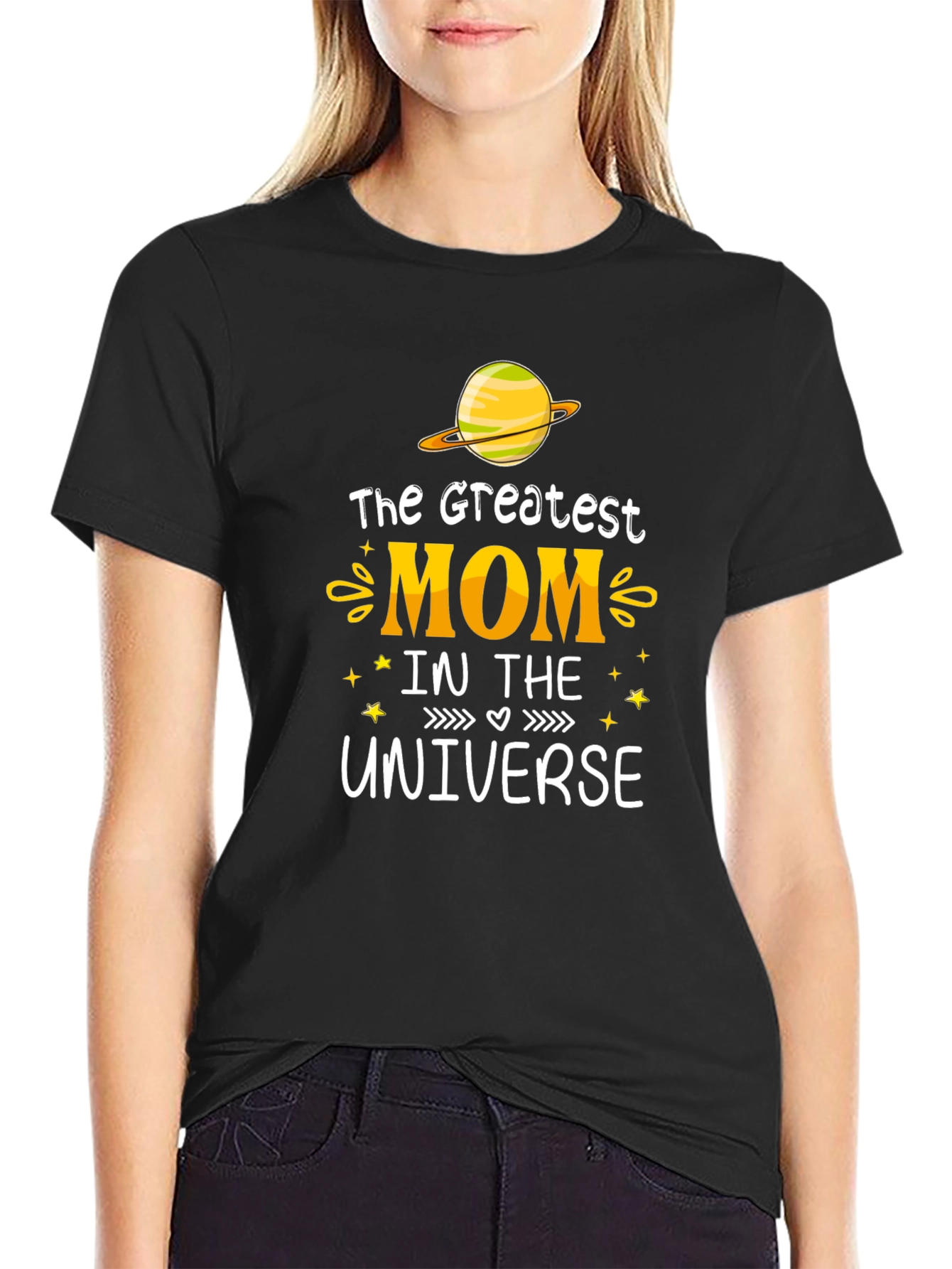 Greatest Mom in the Universe Graphic T-Shirt