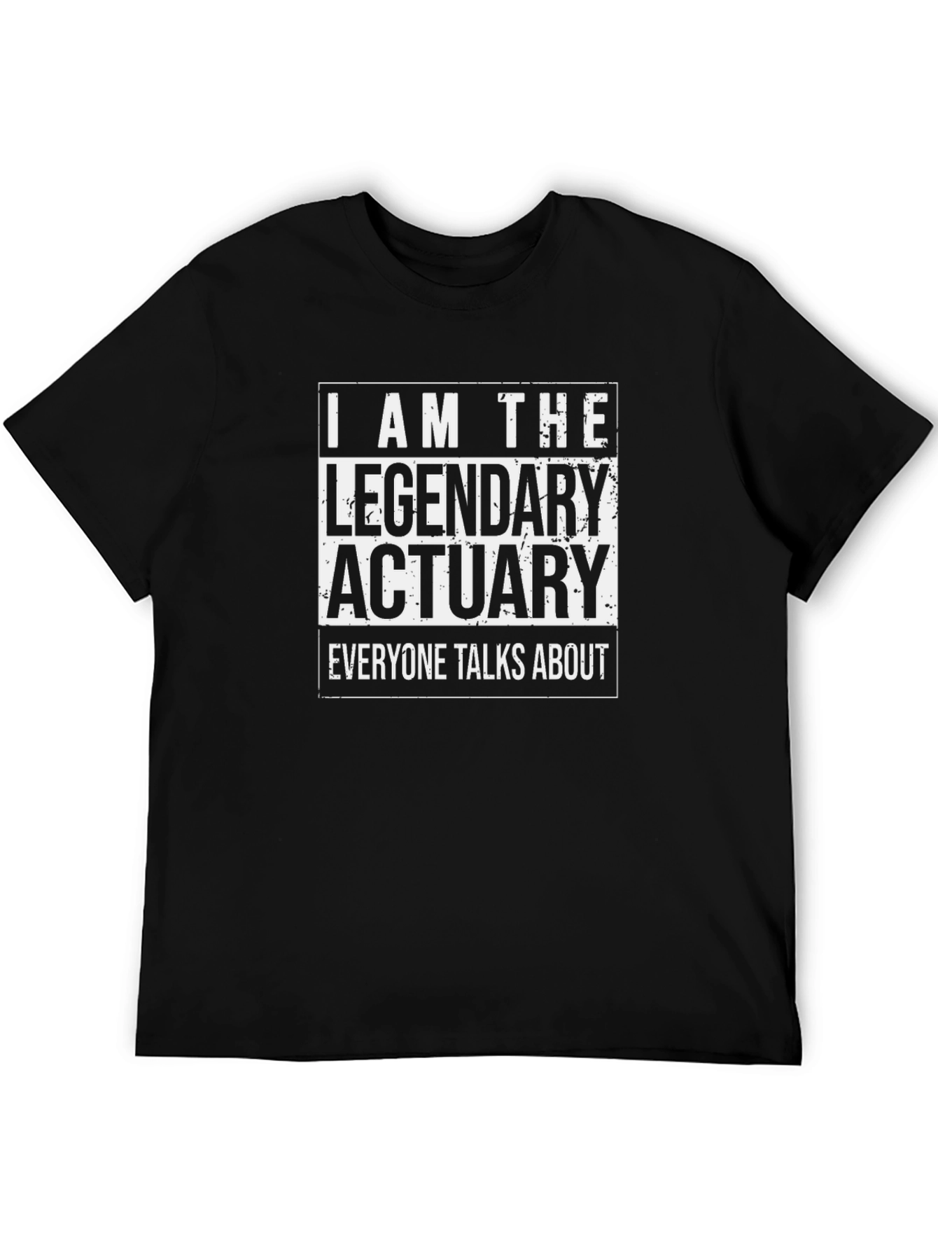 Legendary Actuary T-Shirt - Black Cotton Tee