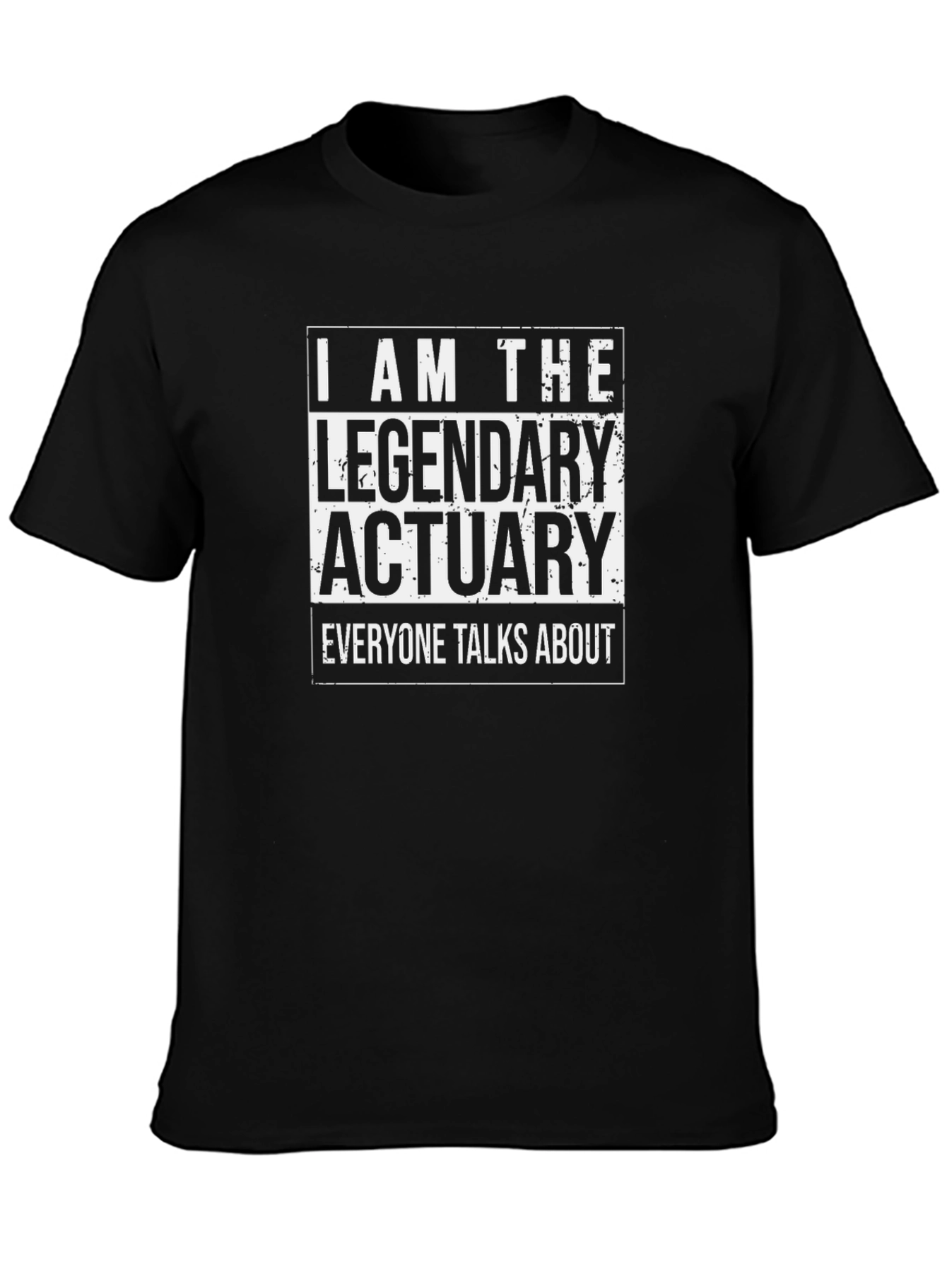 Legendary Actuary T-Shirt - Black Cotton Tee