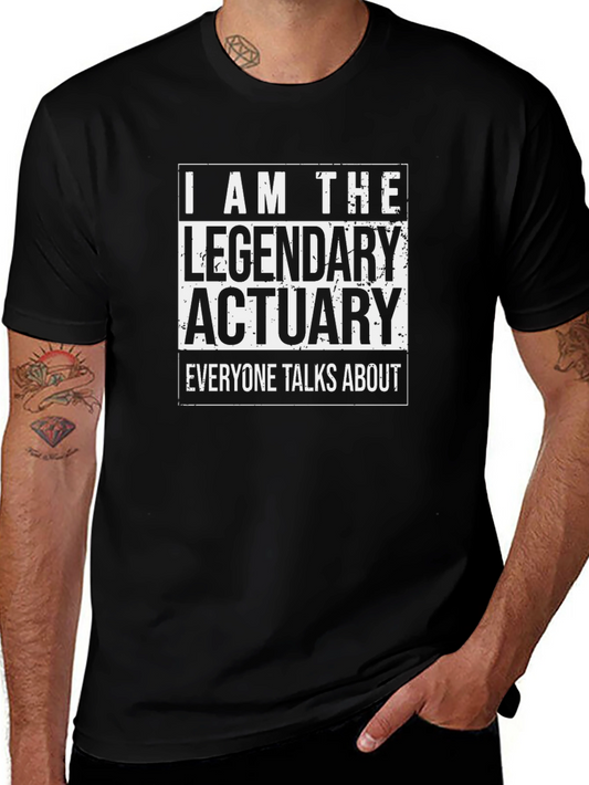 Legendary Actuary T-Shirt - Black Cotton Tee