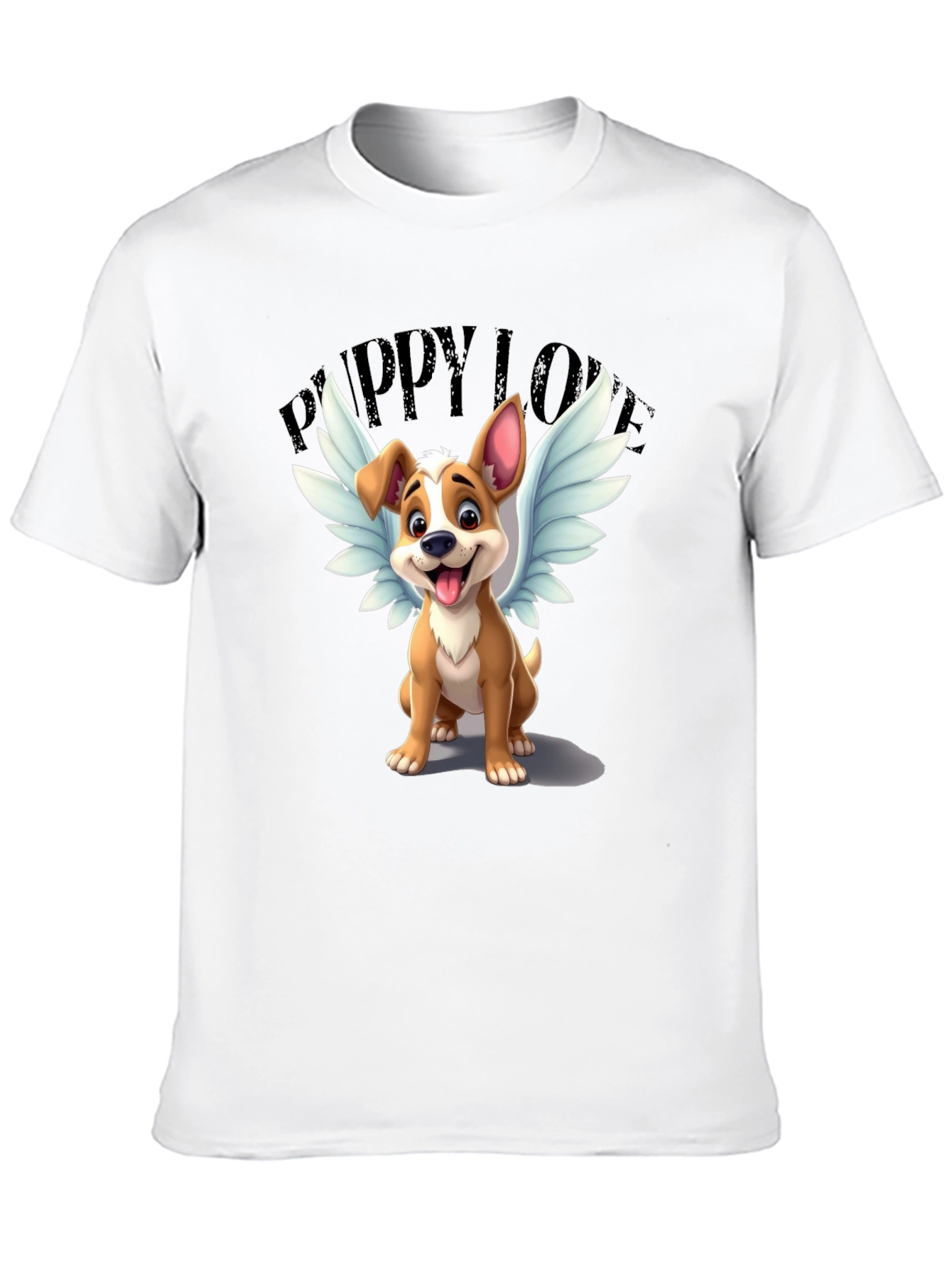 Puppy Love T-Shirt - Angel Dog Design