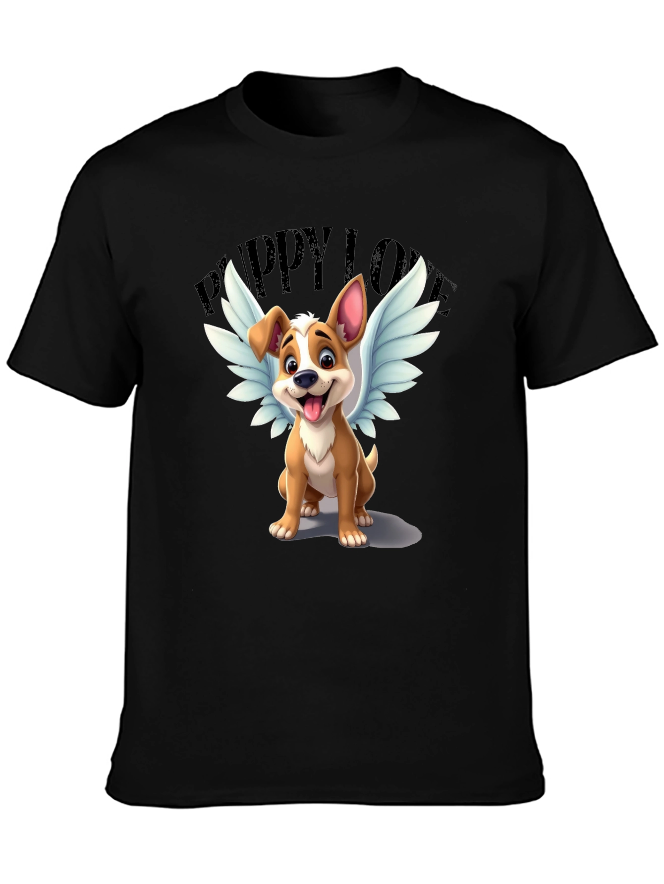 Puppy Love T-Shirt - Angel Dog Design