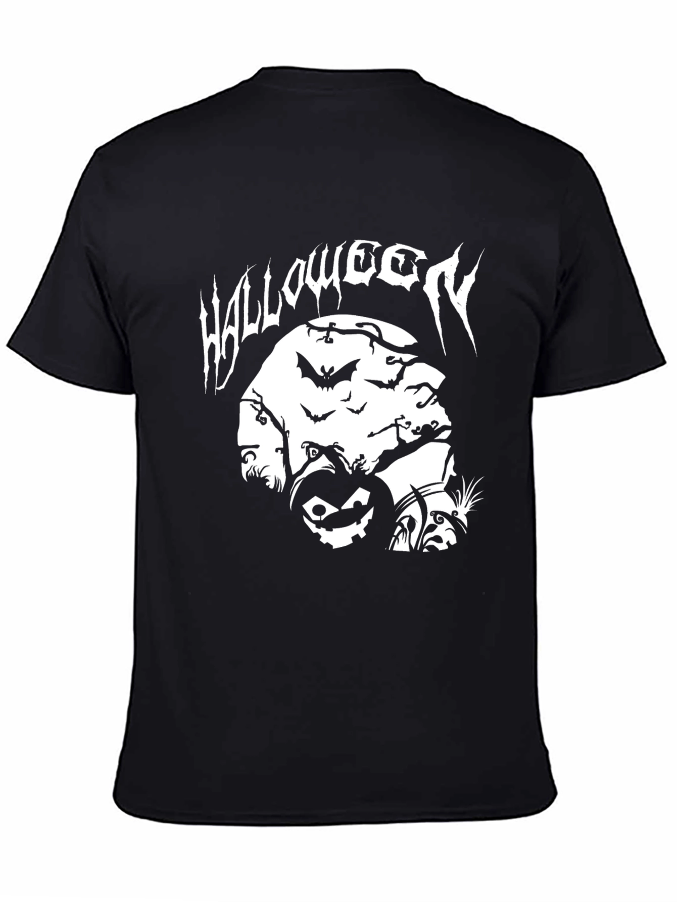 Halloween Graphic Tee - Black