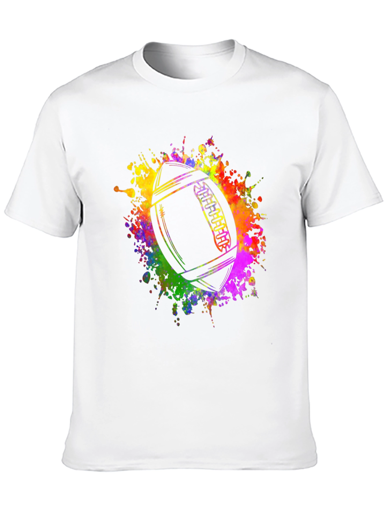 Colorful Football Graphic T-Shirt