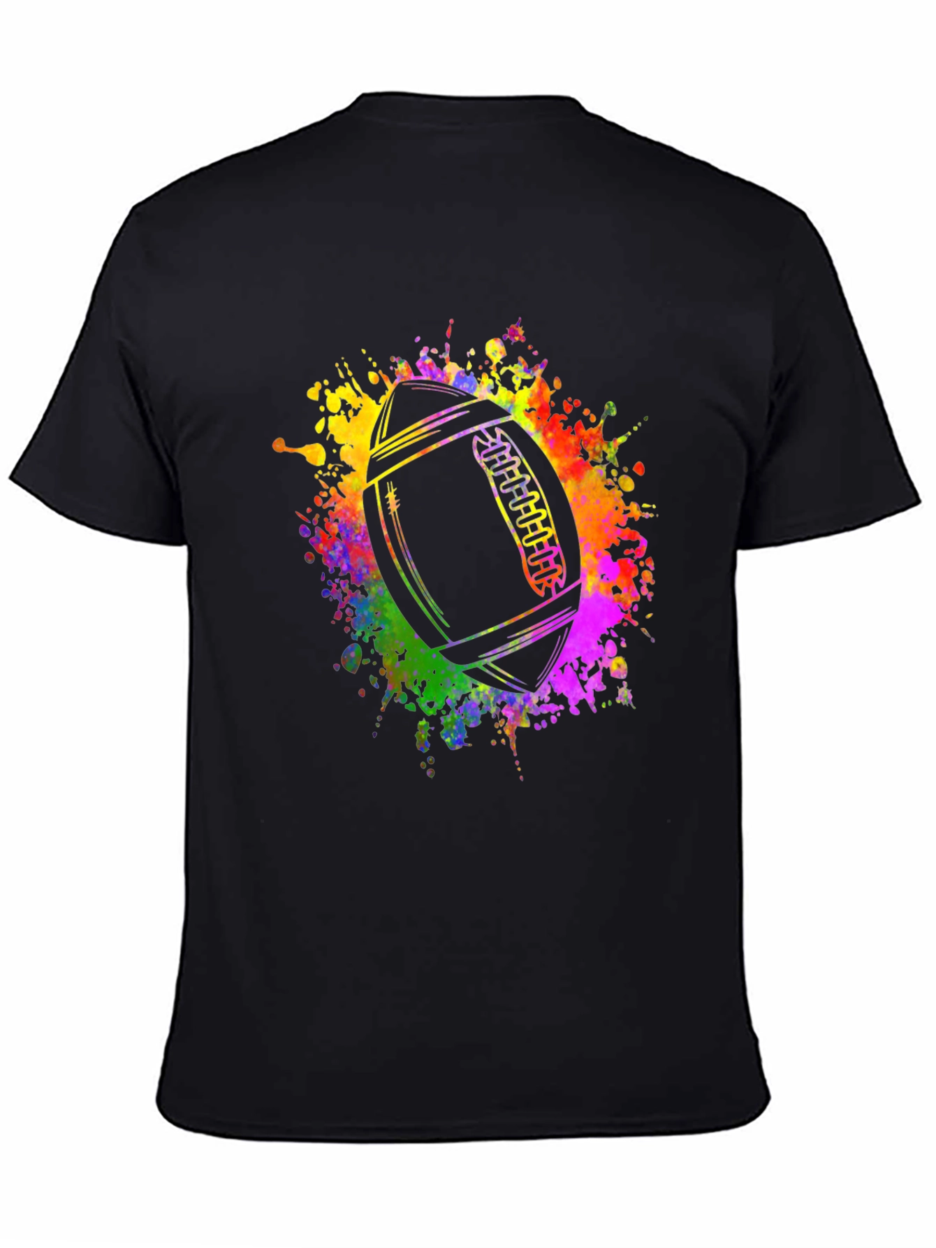 Colorful Football Graphic T-Shirt