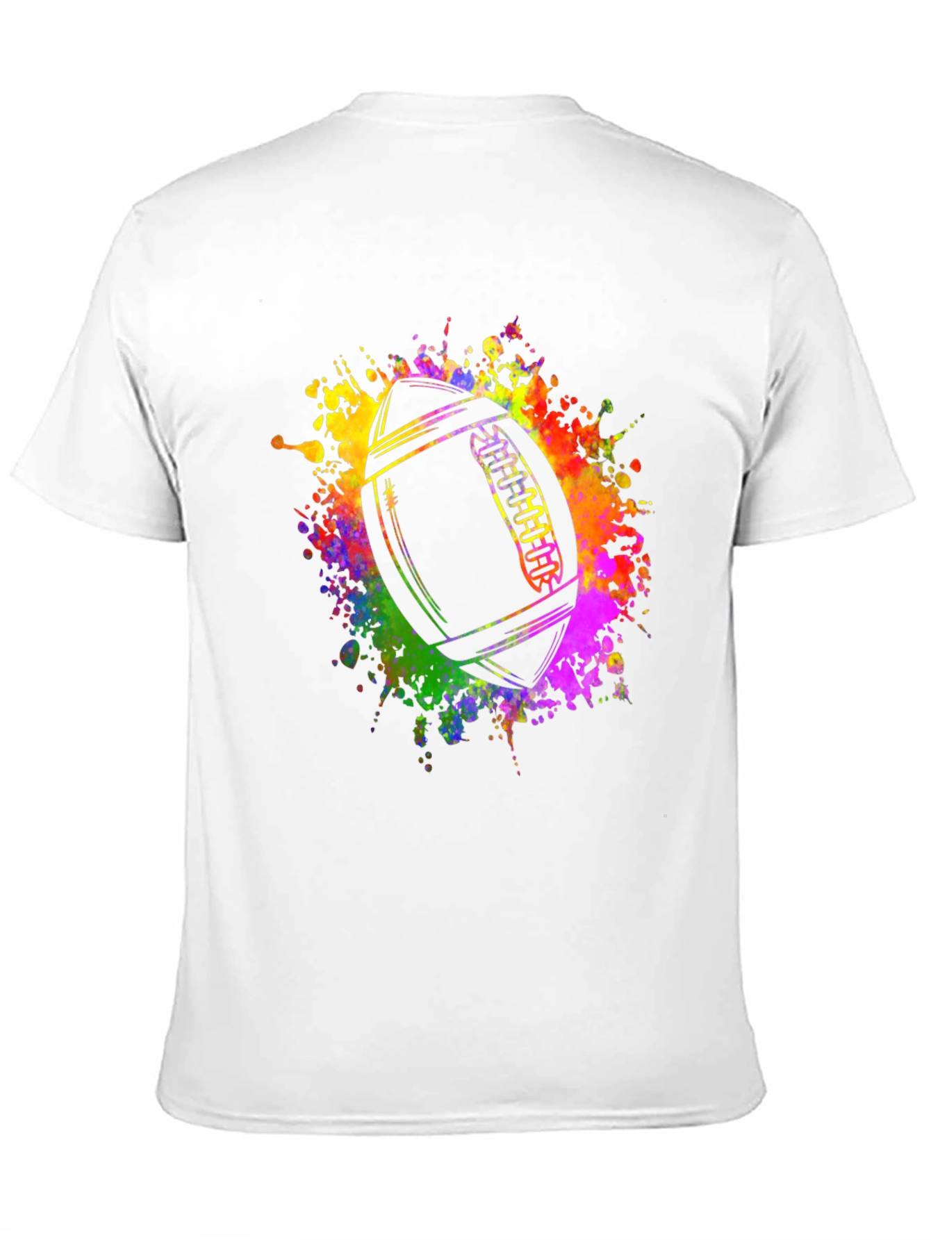 Colorful Football Graphic T-Shirt