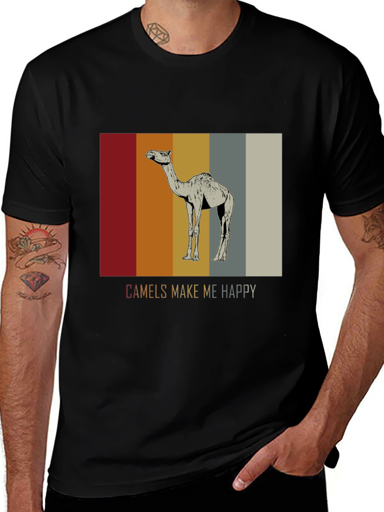 Camels Make Me Happy Graphic T-Shirt