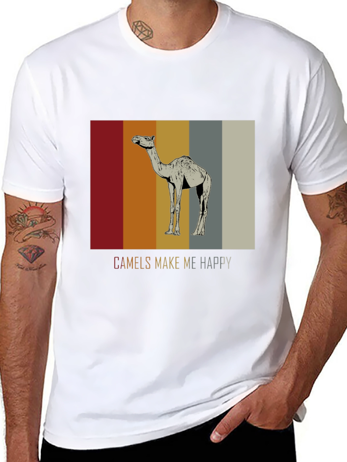 Camels Make Me Happy Graphic T-Shirt