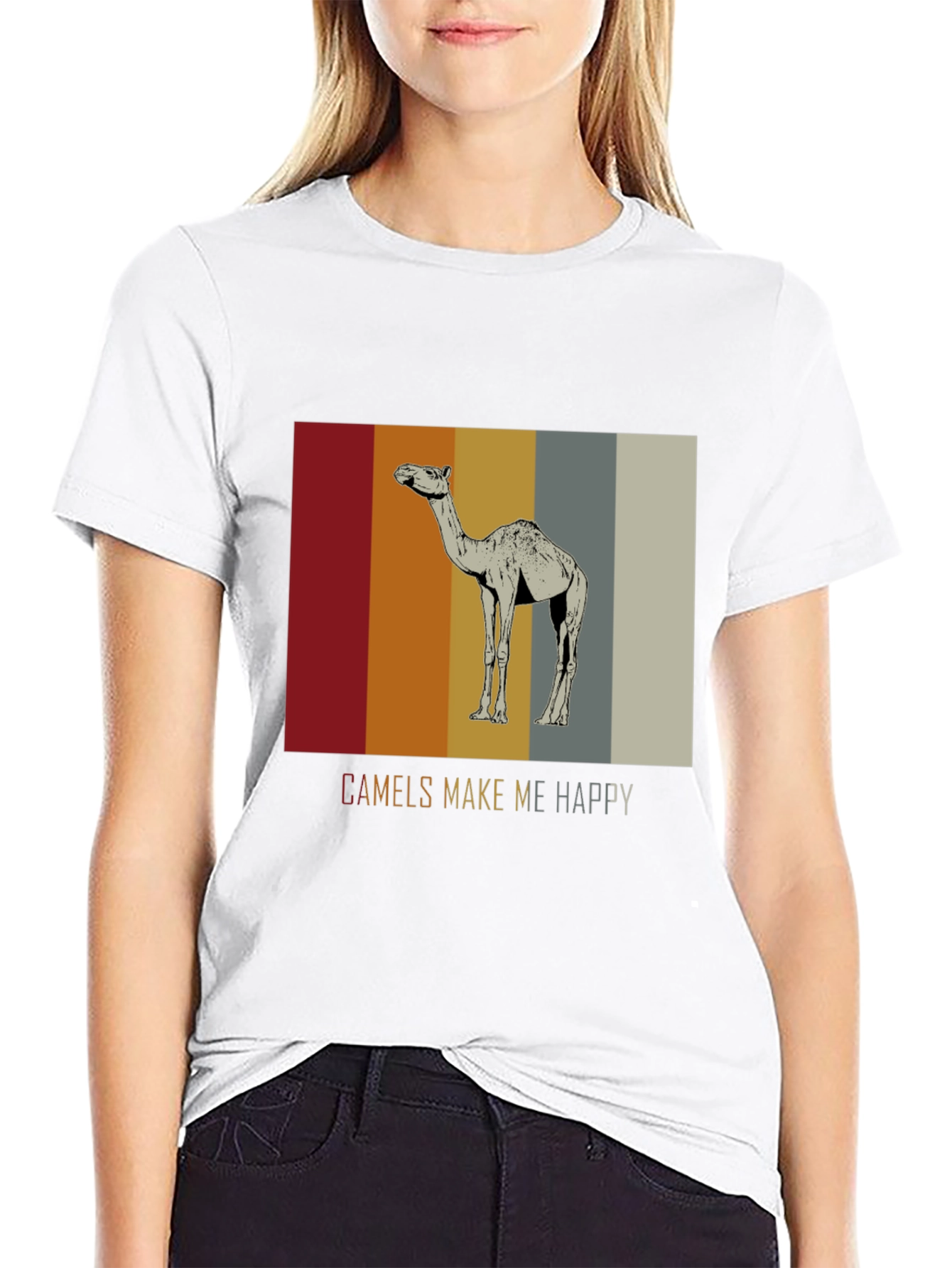 Camels Make Me Happy Graphic T-Shirt