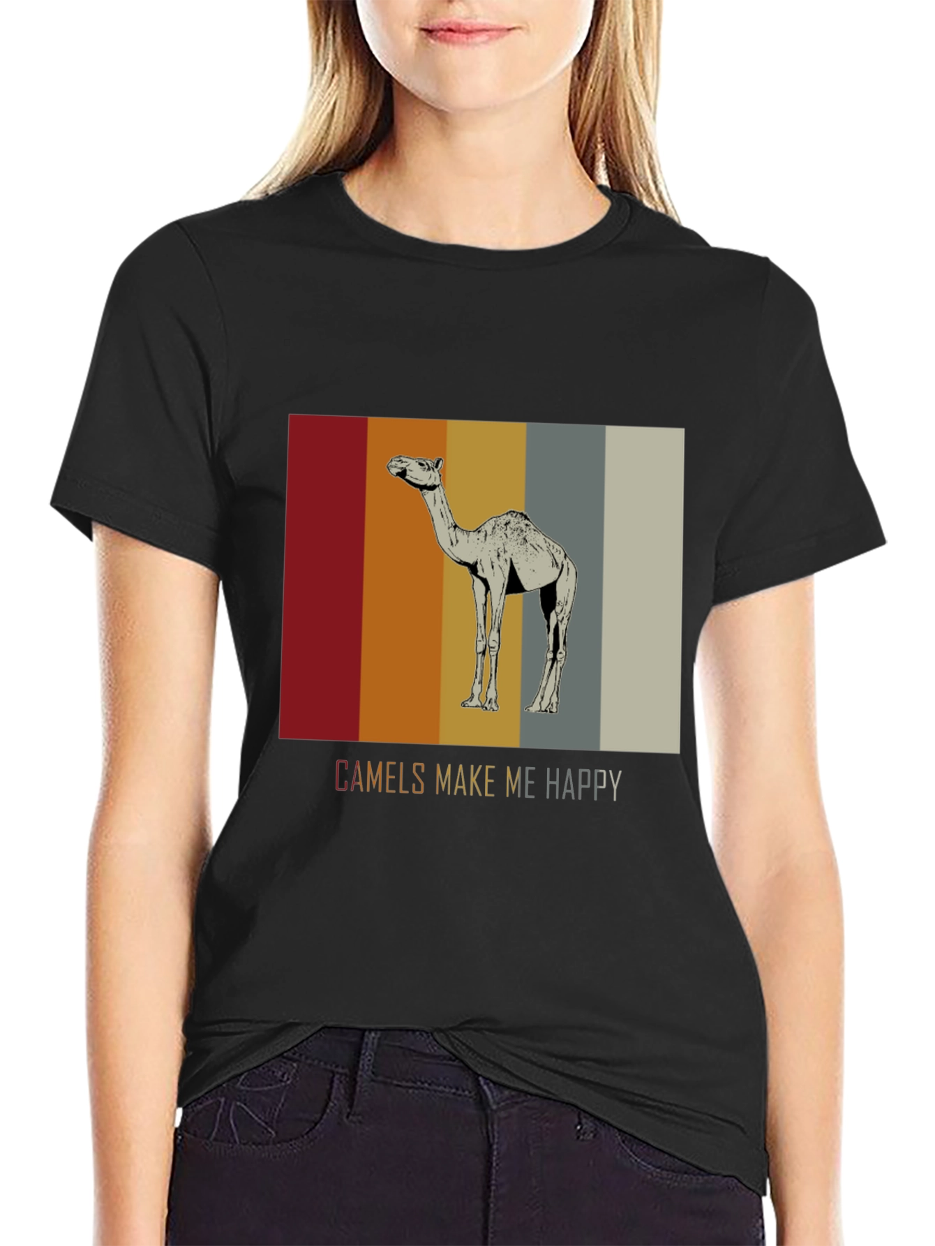 Camels Make Me Happy Graphic T-Shirt