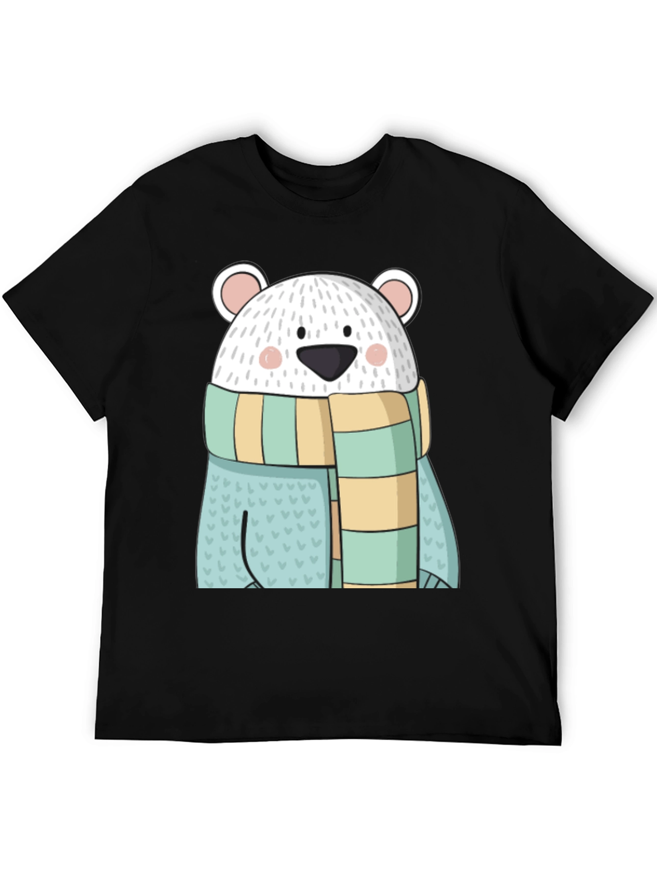 Cute Cartoon Polar Bear Graphic Tee