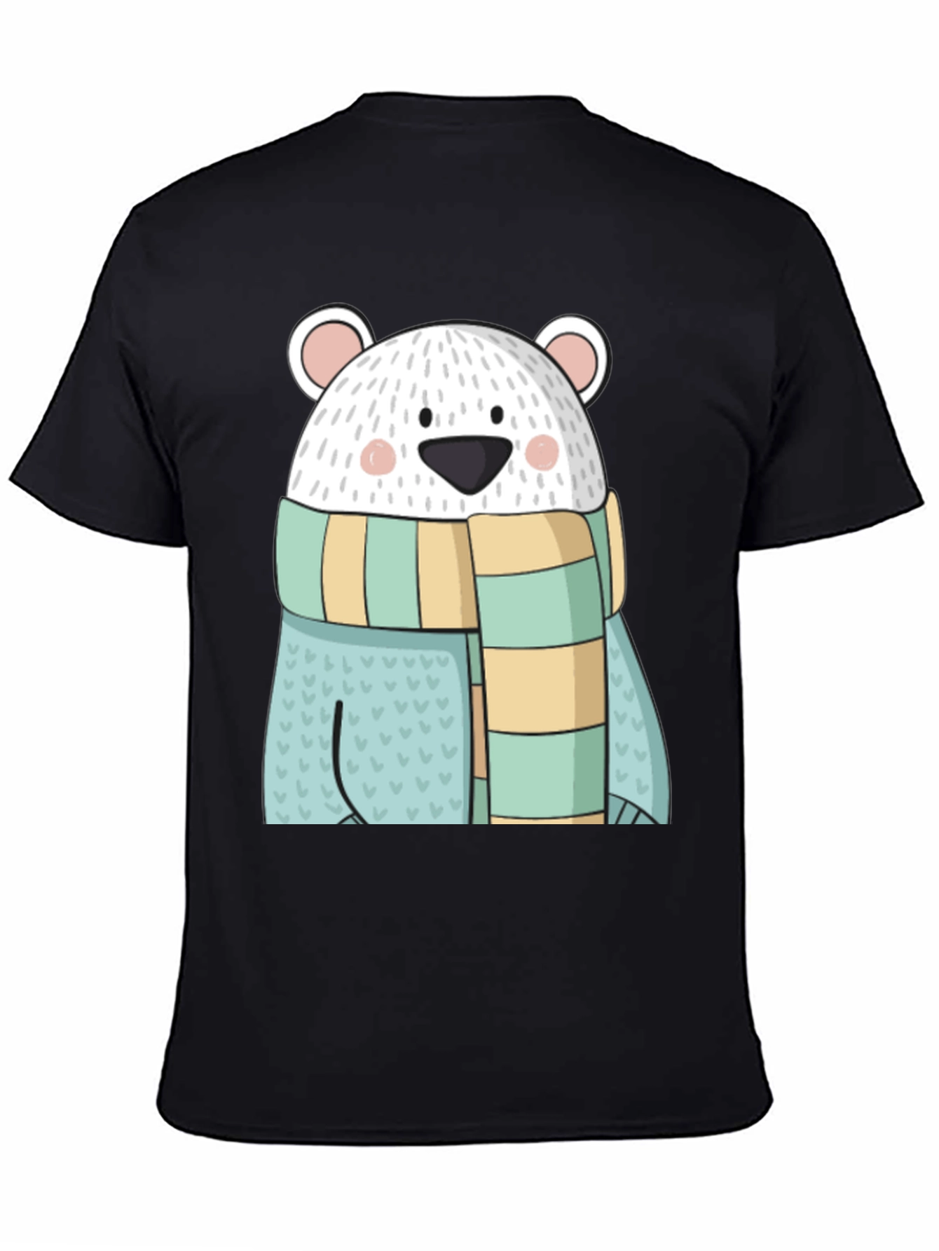 Cute Cartoon Polar Bear Graphic Tee