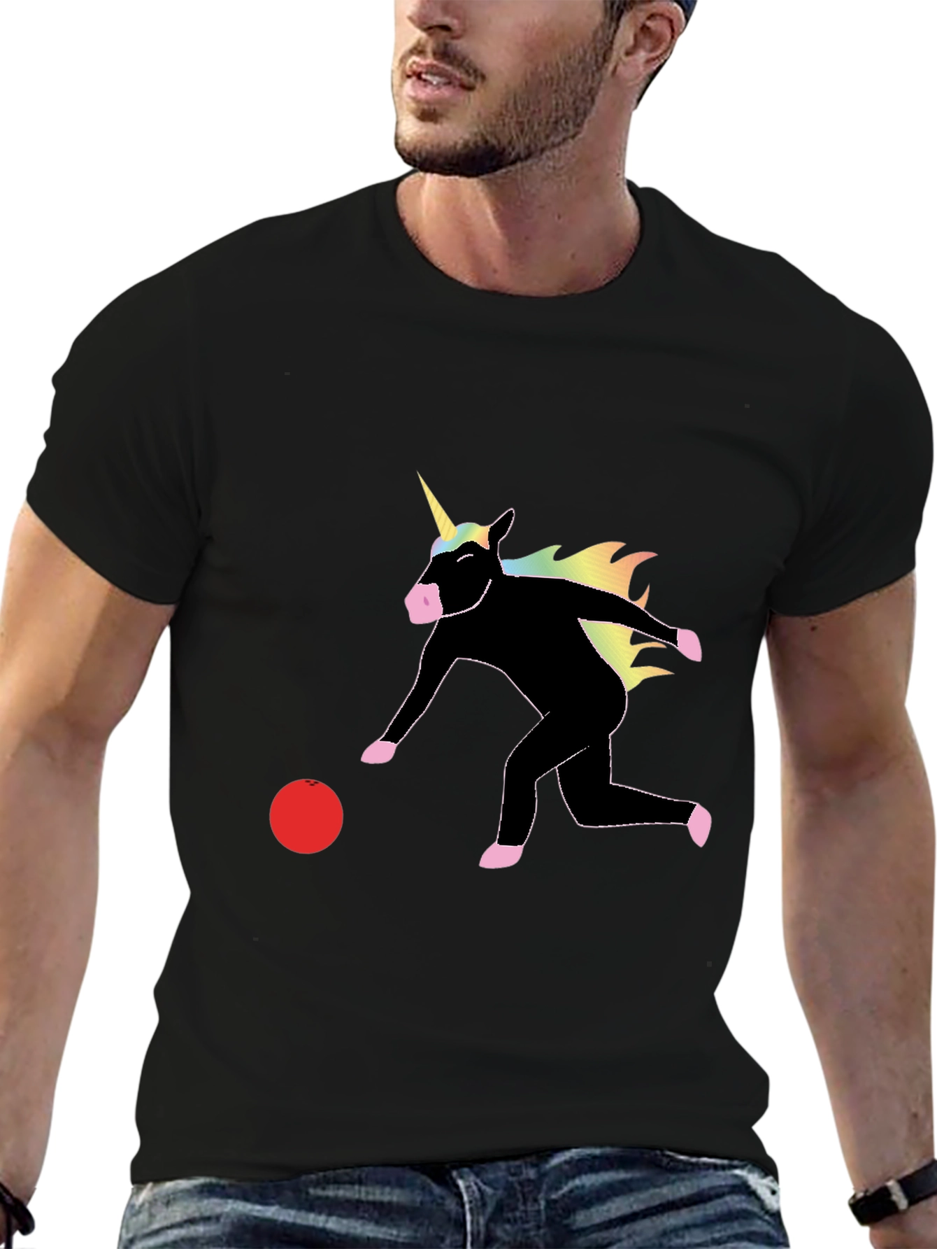 Unicorn Bowling Graphic Tee