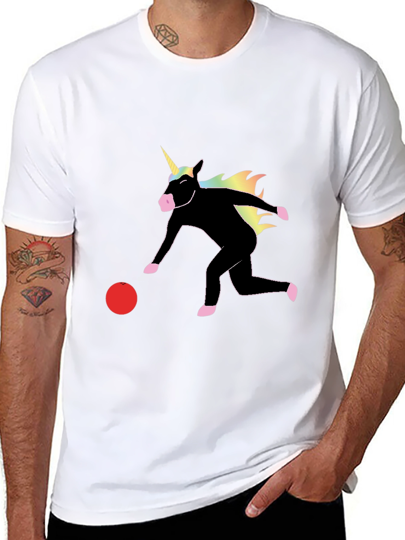 Unicorn Bowling Graphic Tee