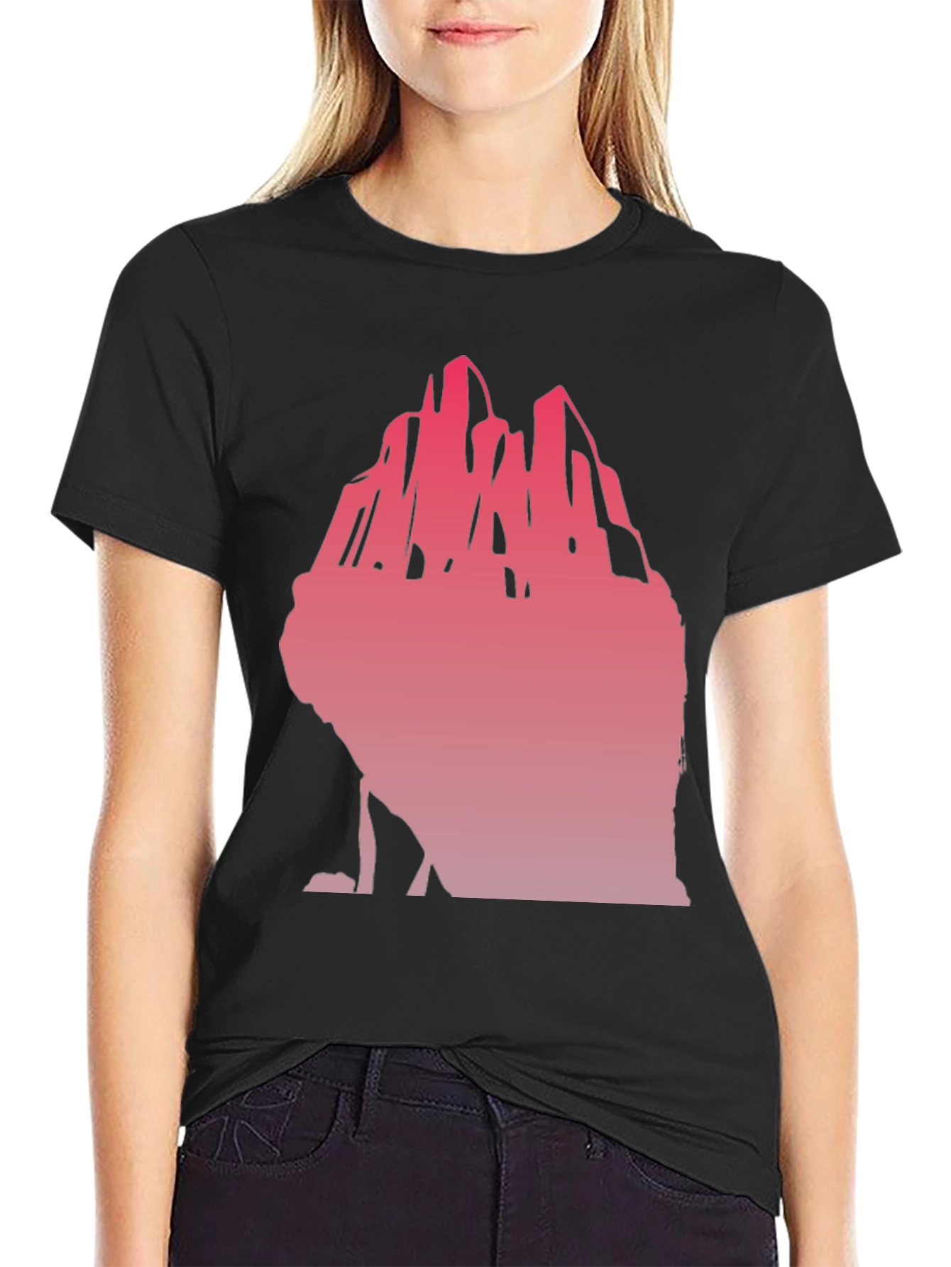 Mountain Graphic Black T-Shirt