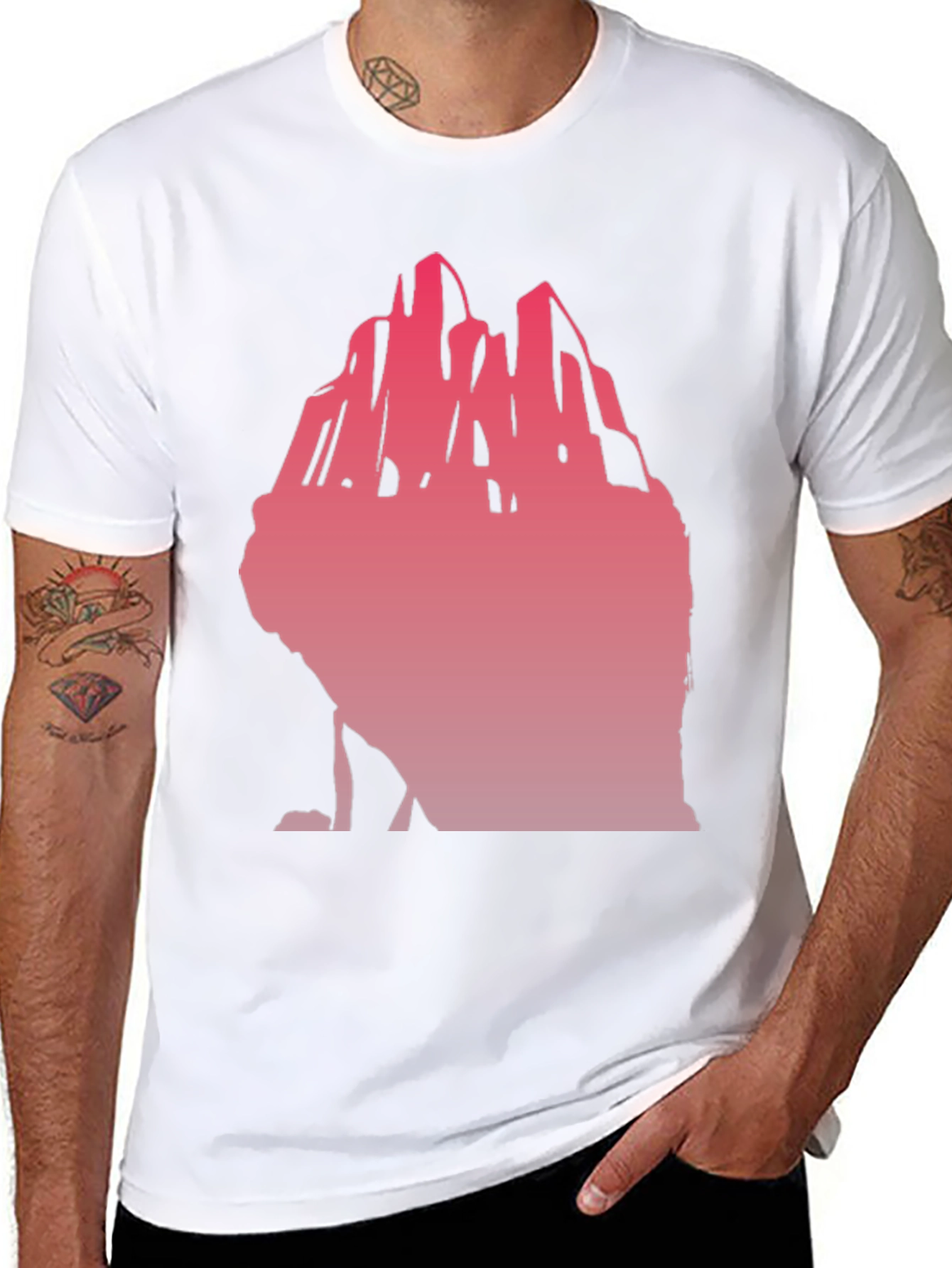 Mountain Graphic Black T-Shirt