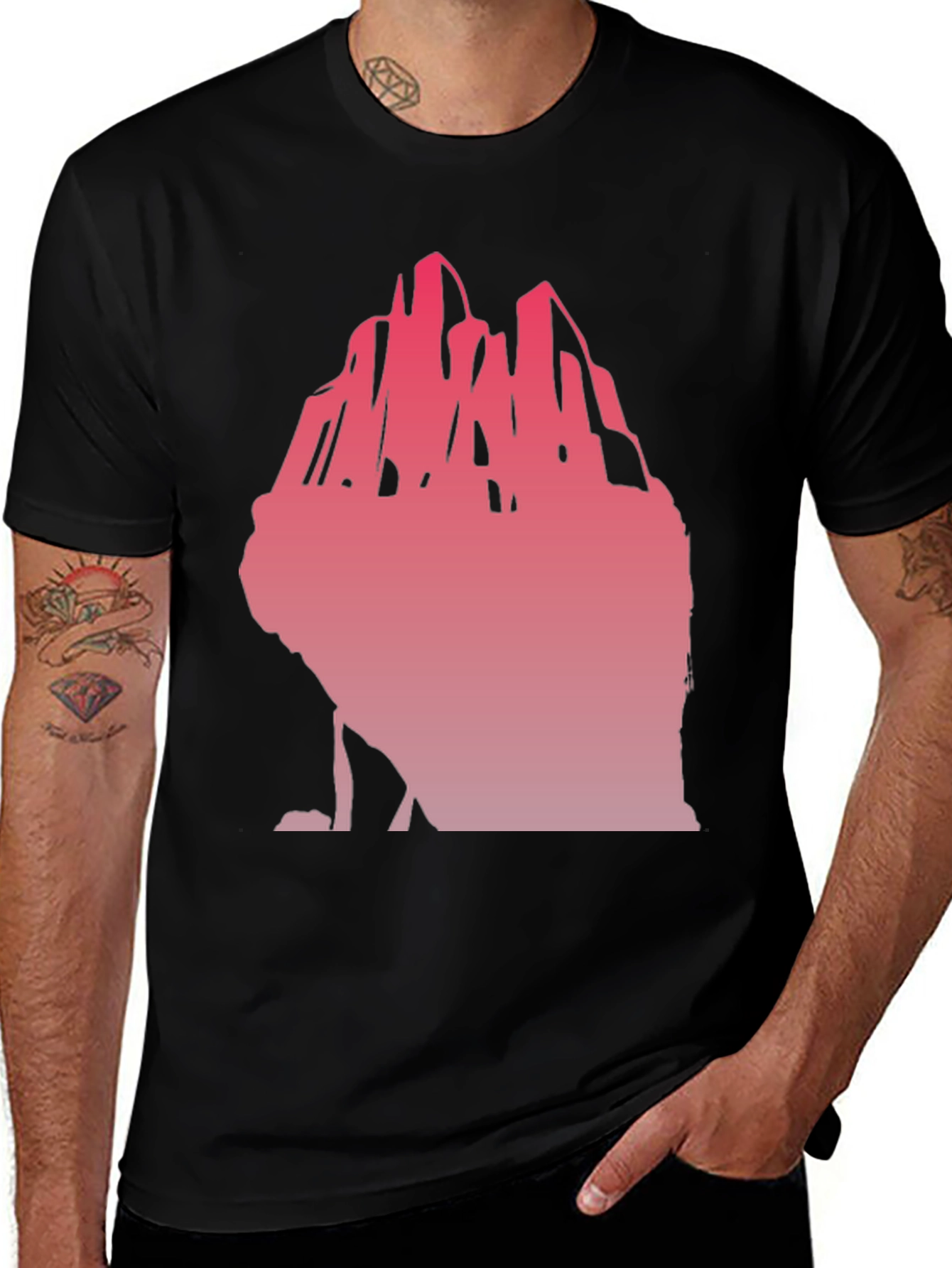 Mountain Graphic Black T-Shirt