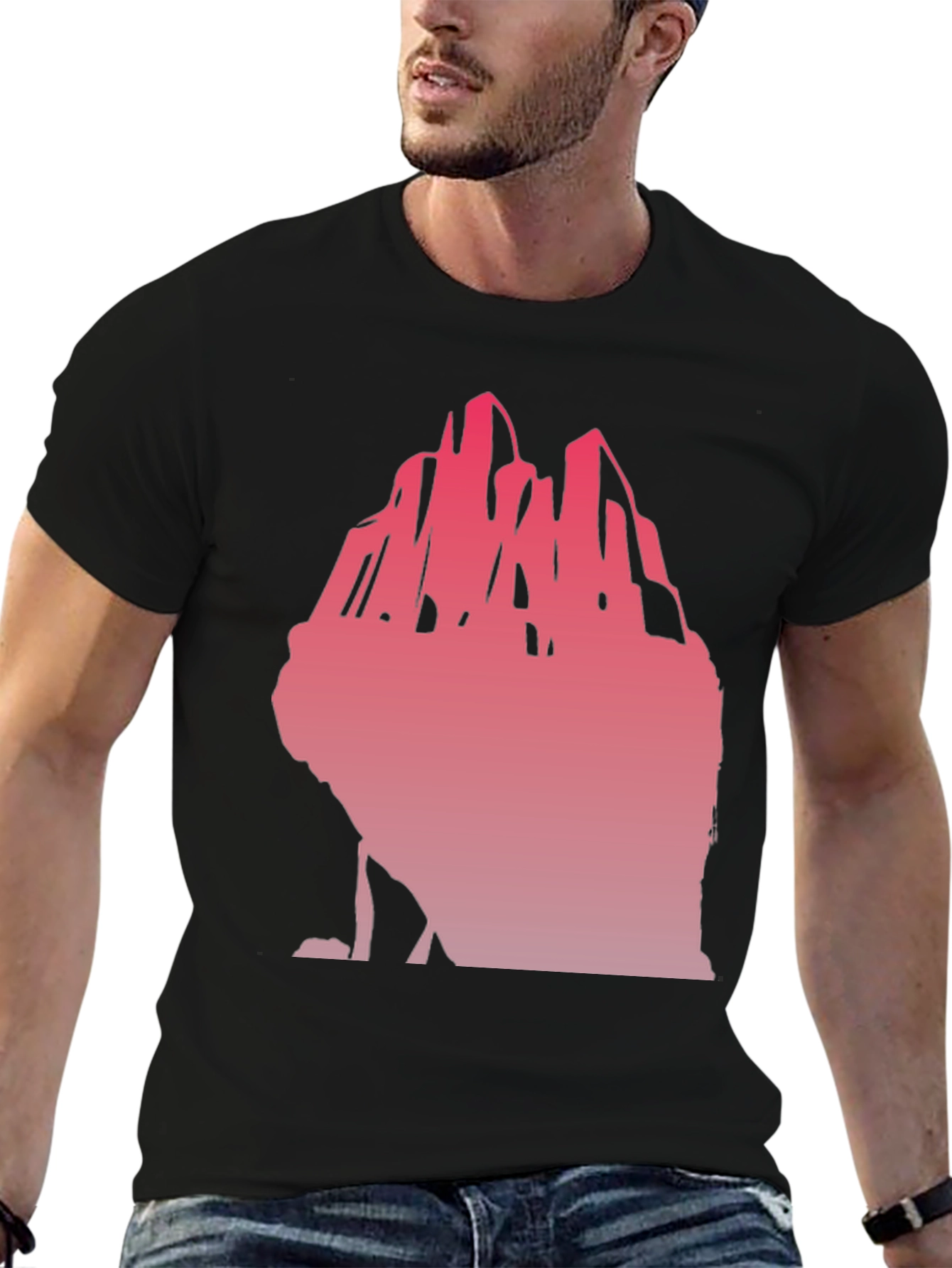 Mountain Graphic Black T-Shirt