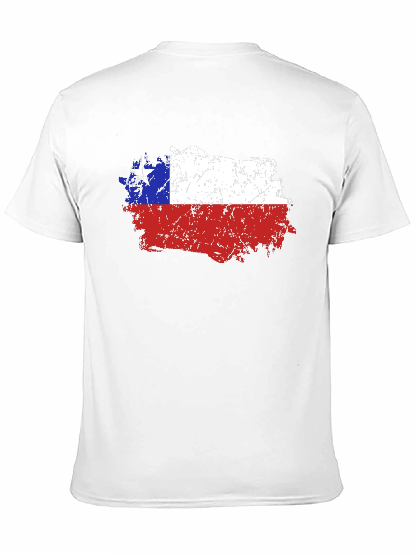 Chile Flag Distressed T-Shirt - Mens Graphic Tee
