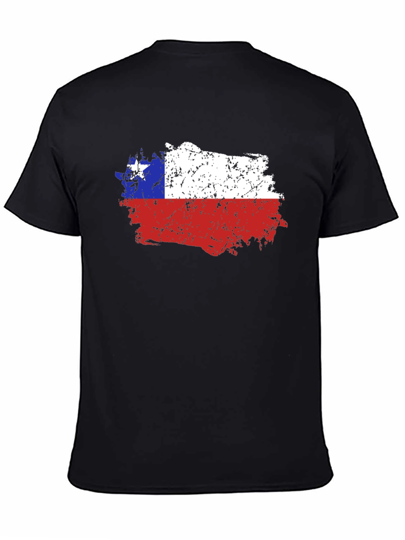Chile Flag Distressed T-Shirt - Mens Graphic Tee