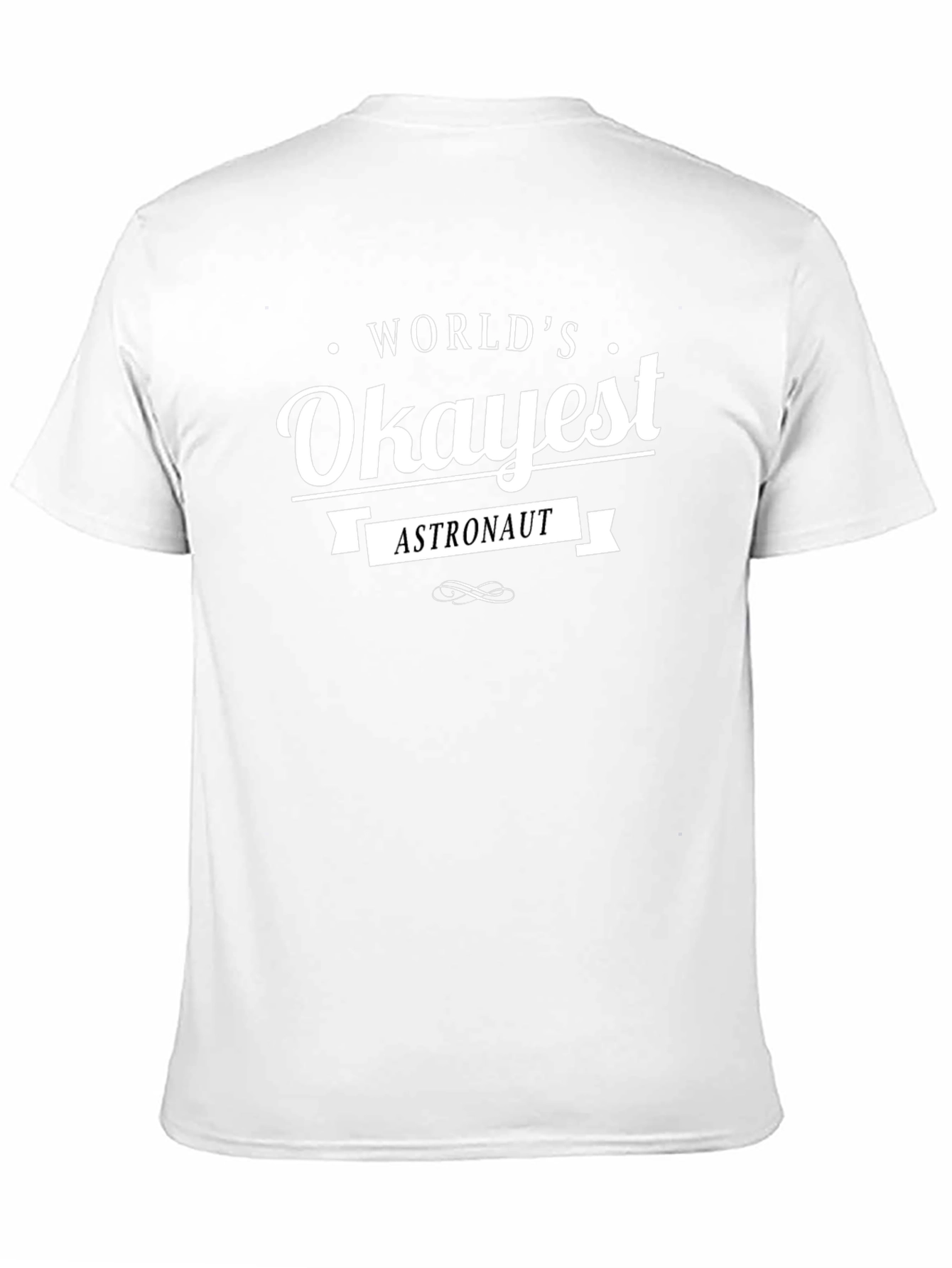 Worlds Okayest Astronaut T-Shirt Funny Space Tee