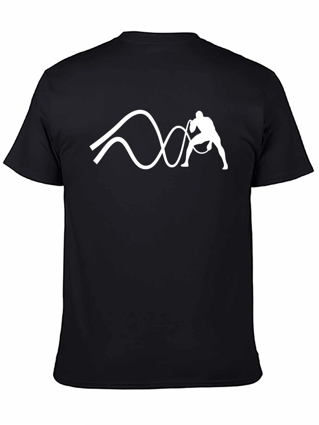 Black Graphic T-Shirt - Workout Design