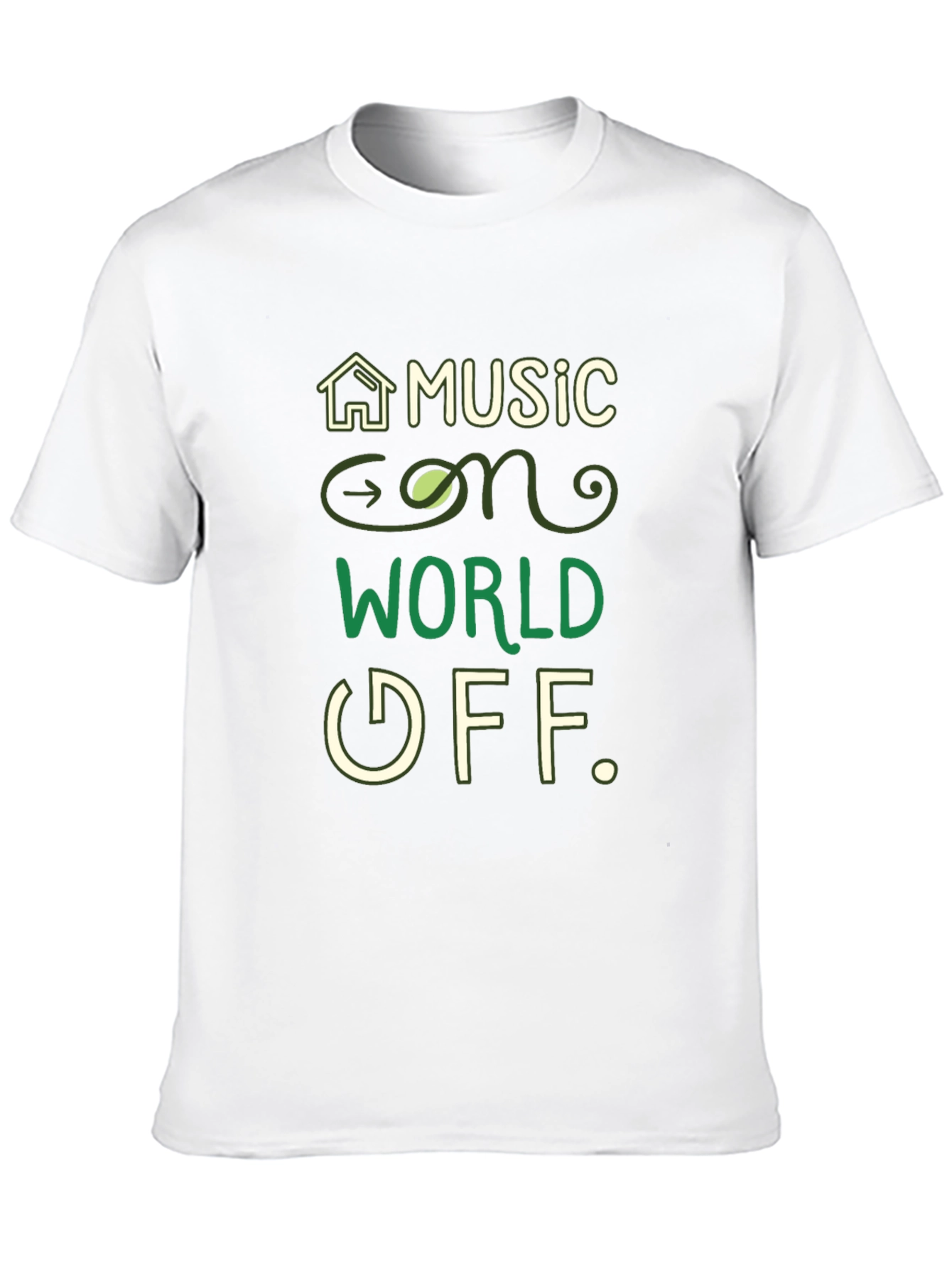 Music On World Off Graphic Tee