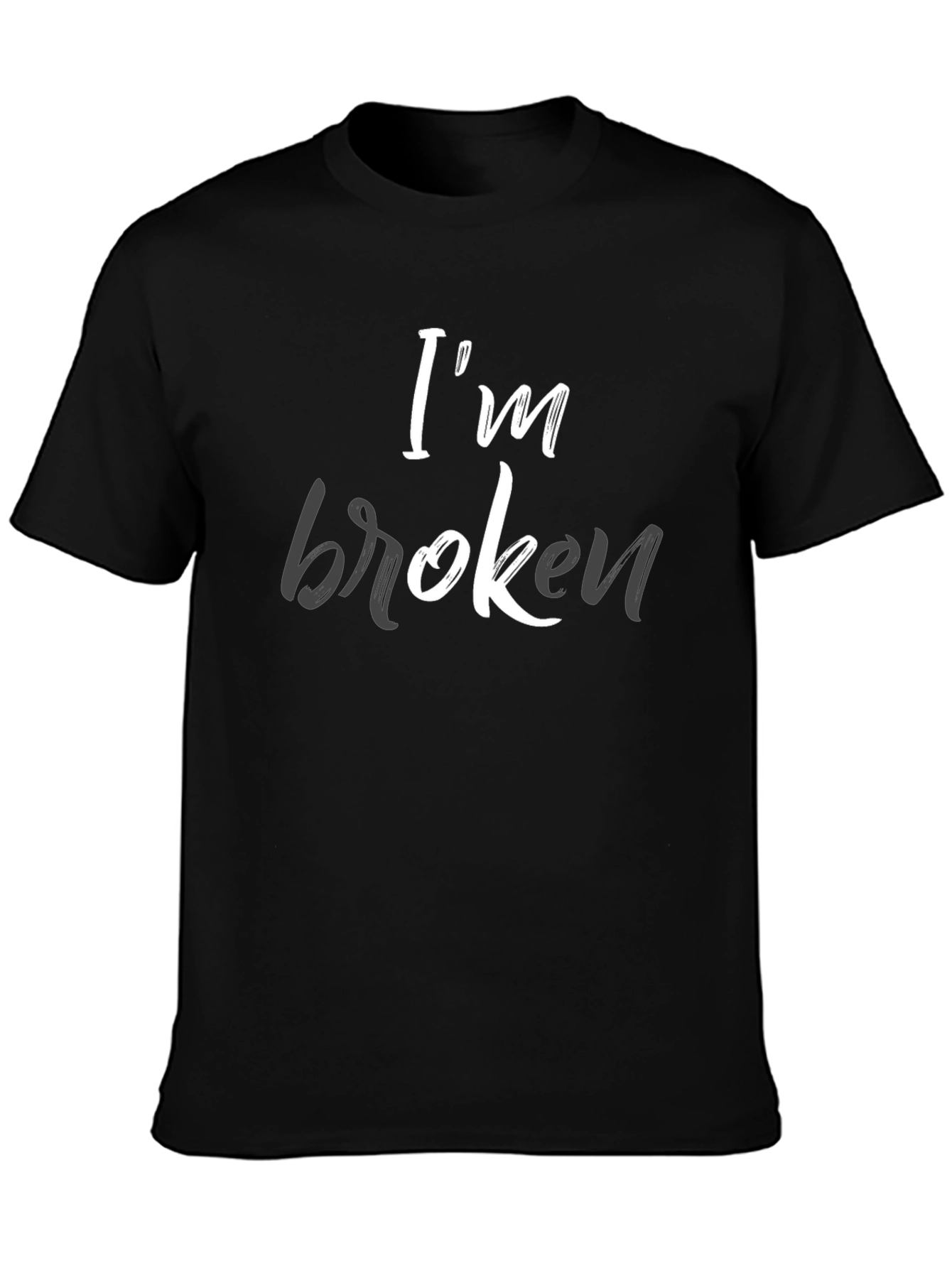 Im Broken Graphic Tee - Mens Black T-Shirt