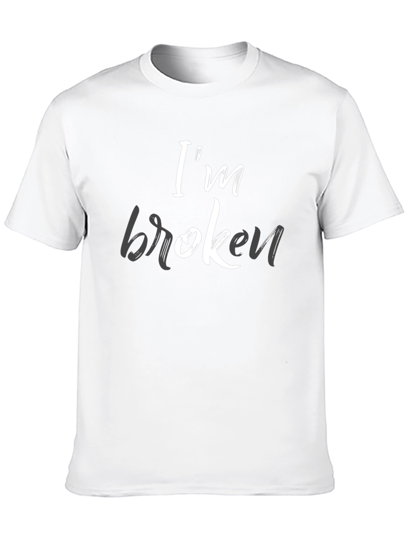 Im Broken Graphic Tee - Mens Black T-Shirt
