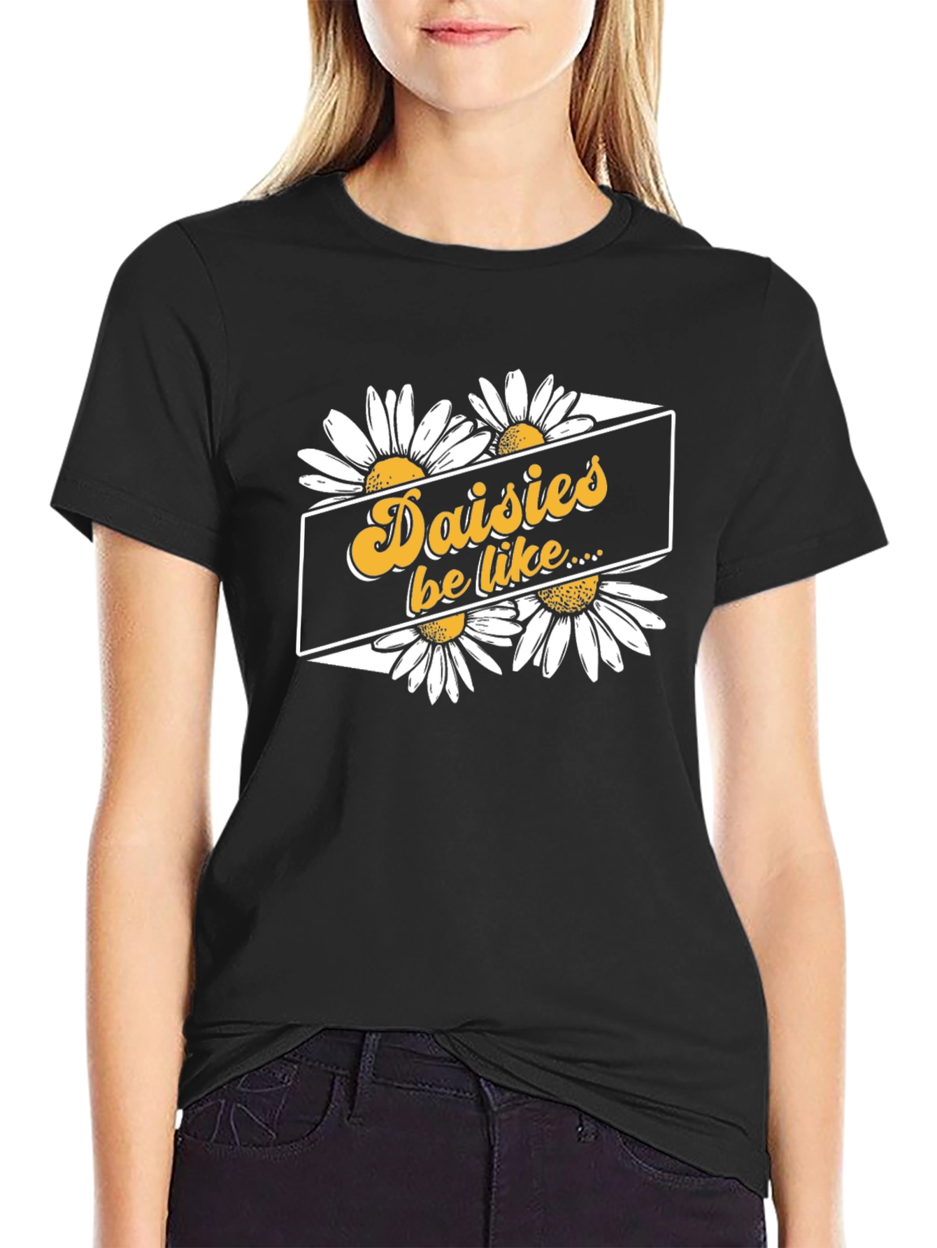 Daisy Graphic Tee - Retro Floral Design