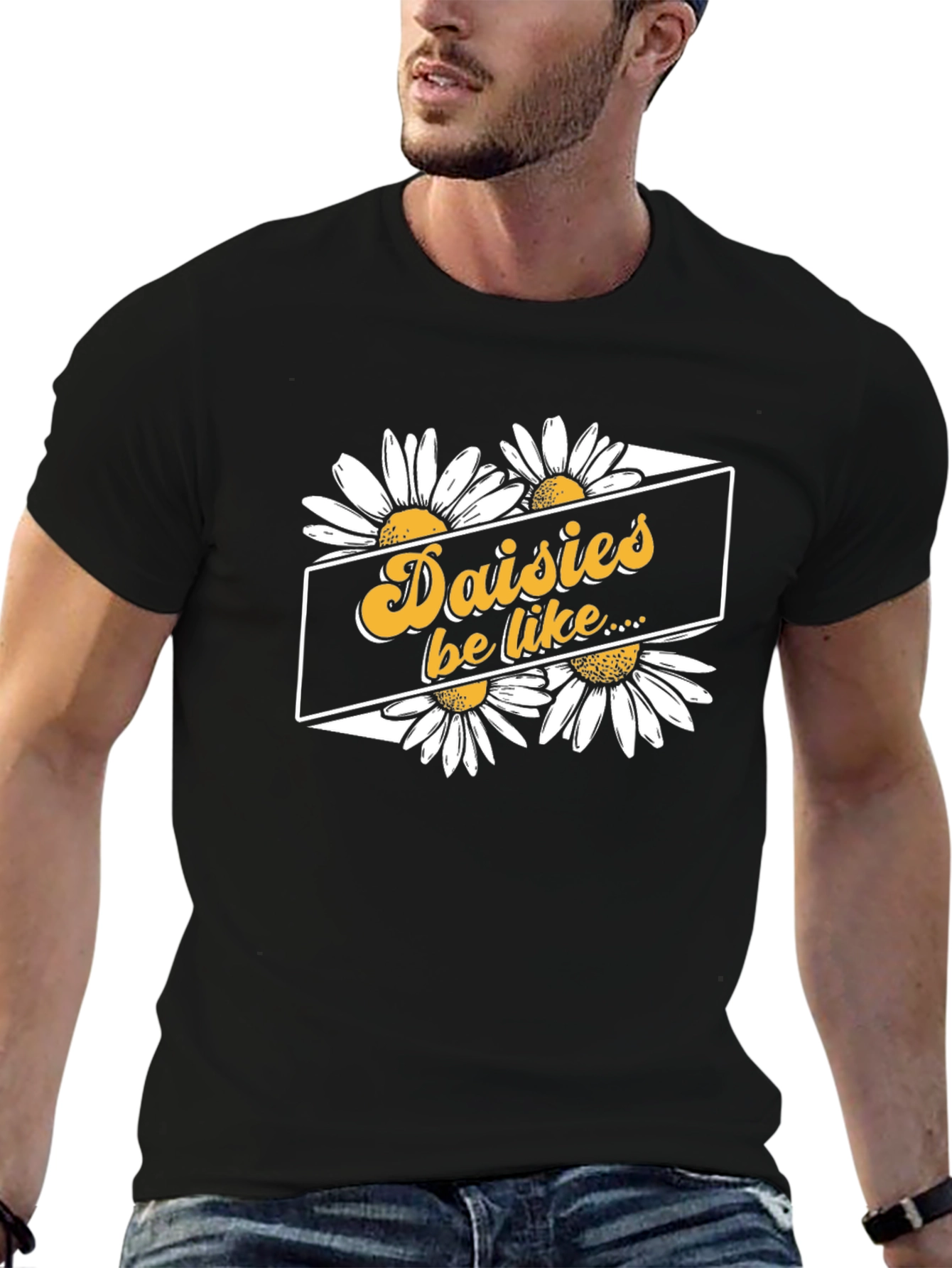 Daisy Graphic Tee - Retro Floral Design