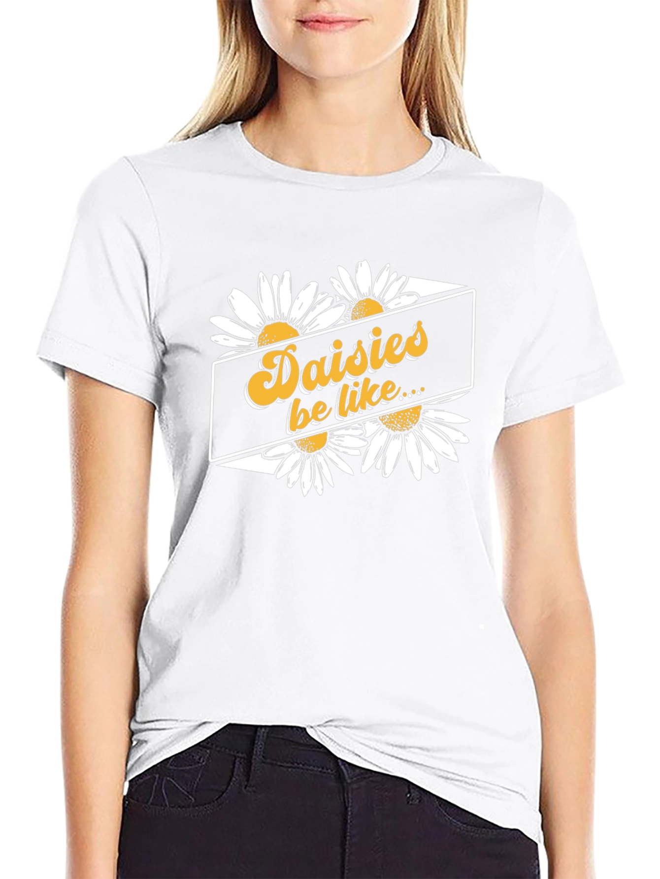 Daisy Graphic Tee - Retro Floral Design