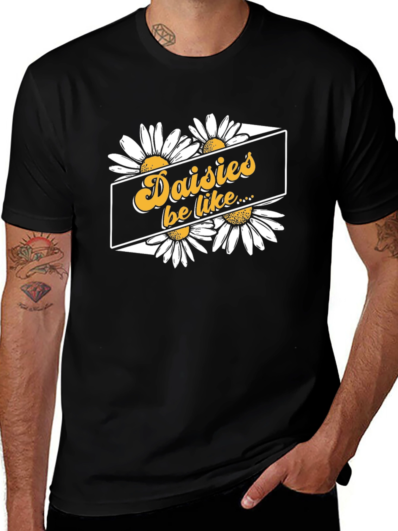 Daisy Graphic Tee - Retro Floral Design