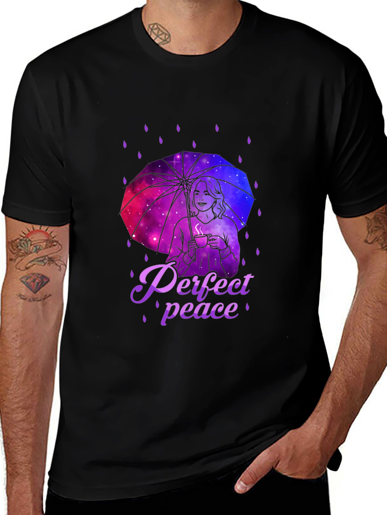Perfect Peace Galaxy Umbrella T-Shirt