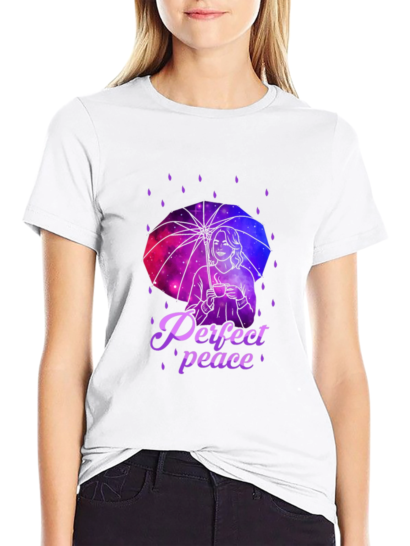 Perfect Peace Galaxy Umbrella T-Shirt