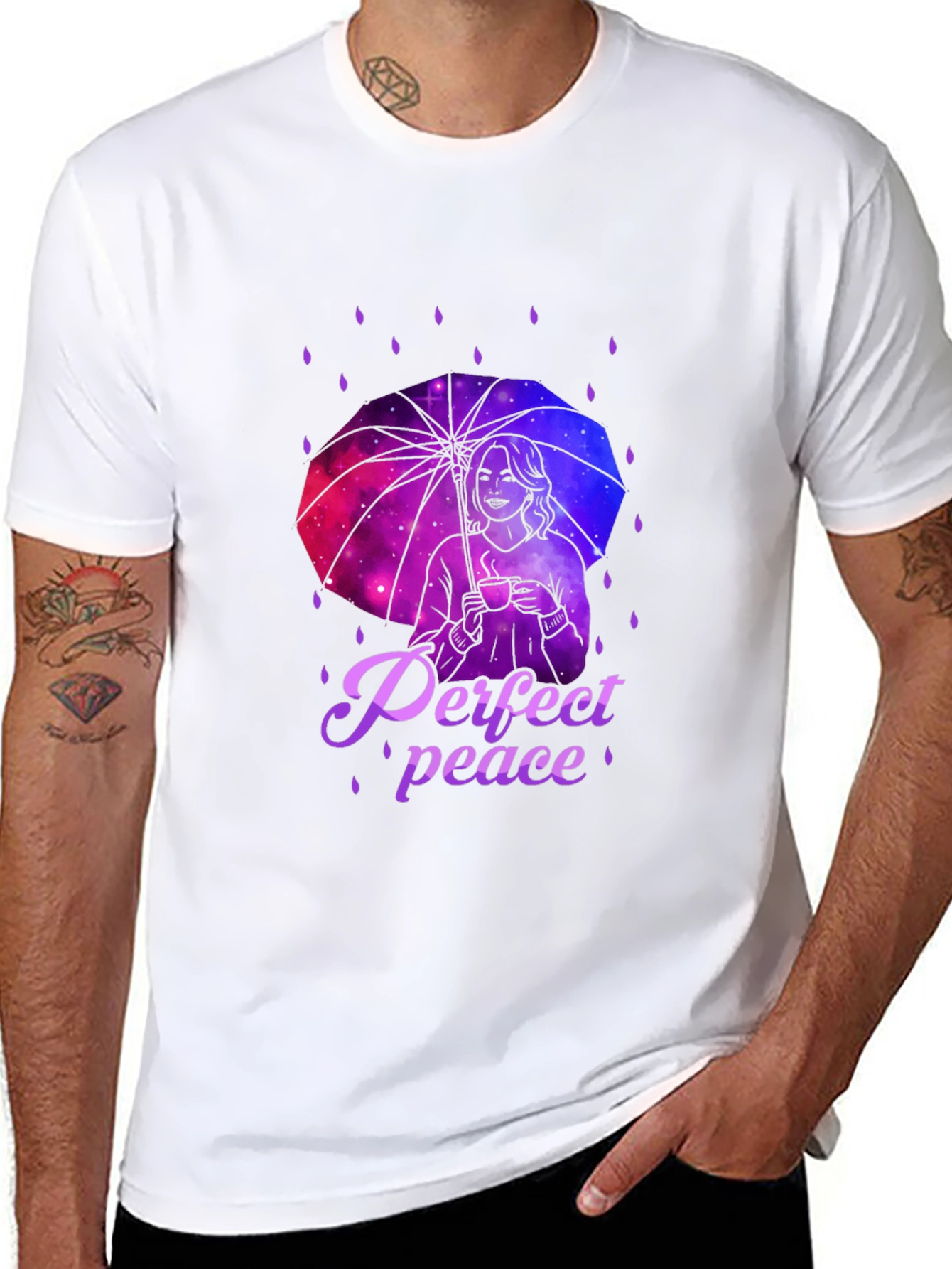 Perfect Peace Galaxy Umbrella T-Shirt
