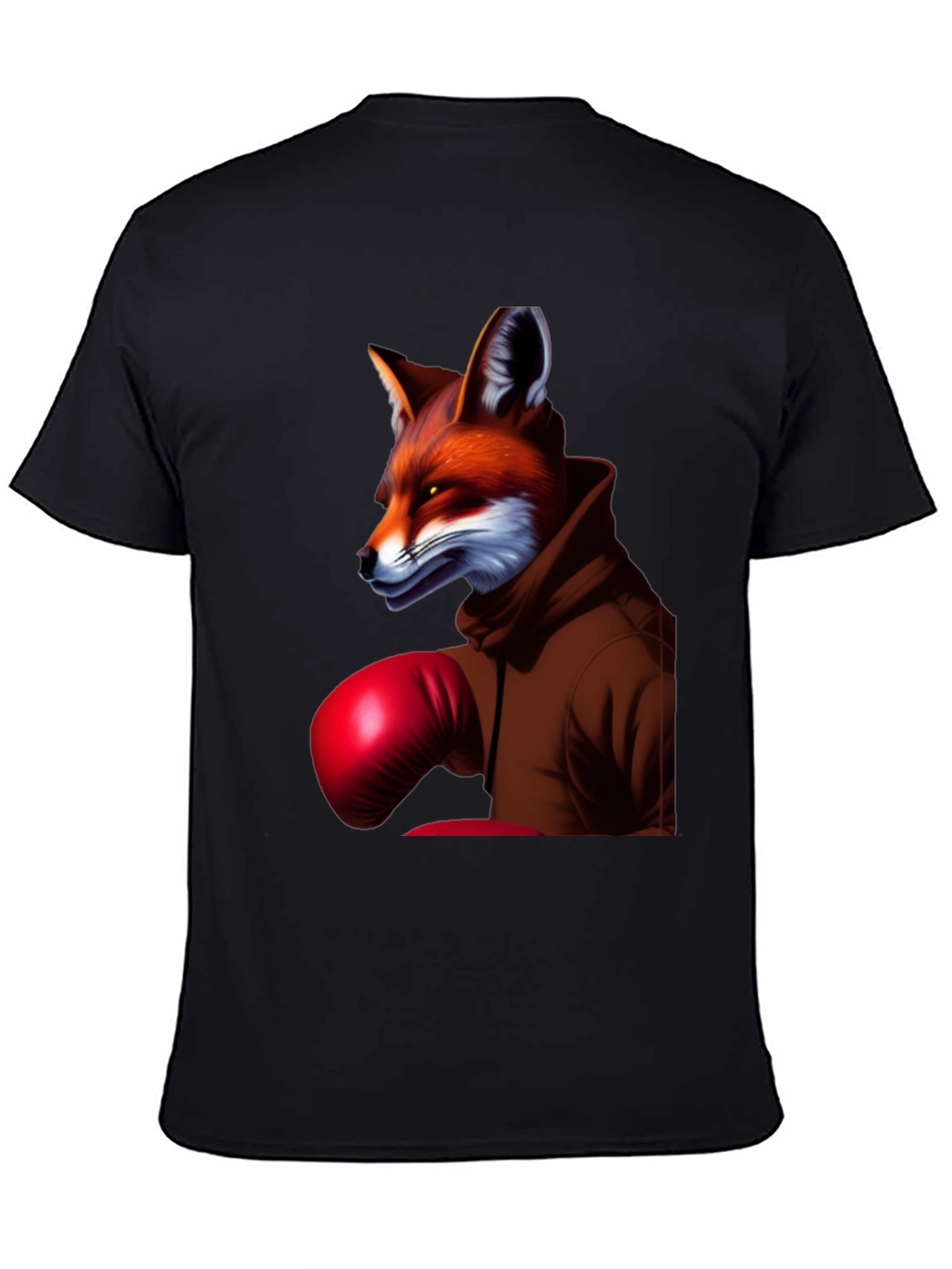 Fox Boxer Graphic Tee - Unique Animal Design T-Shirt