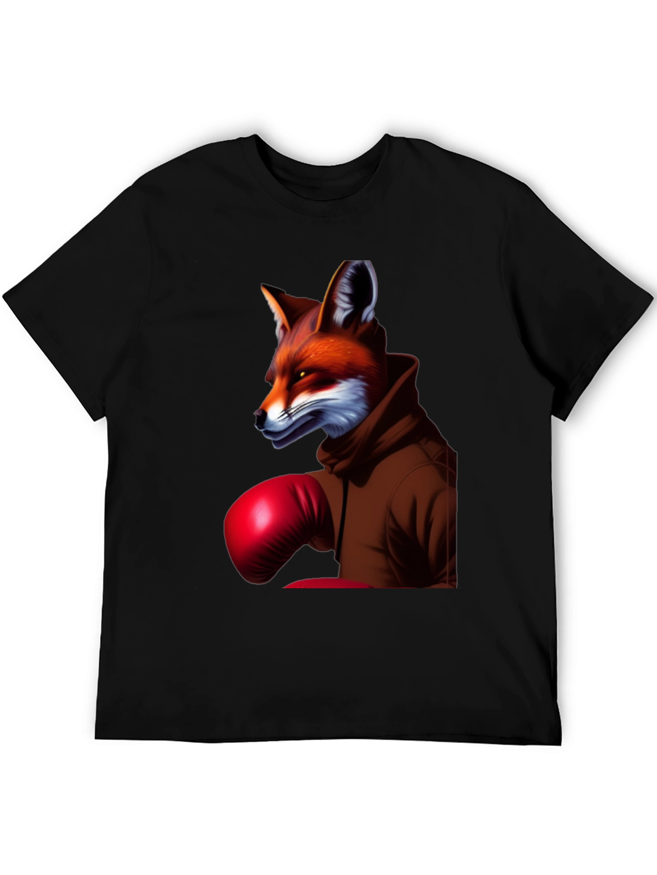 Fox Boxer Graphic Tee - Unique Animal Design T-Shirt
