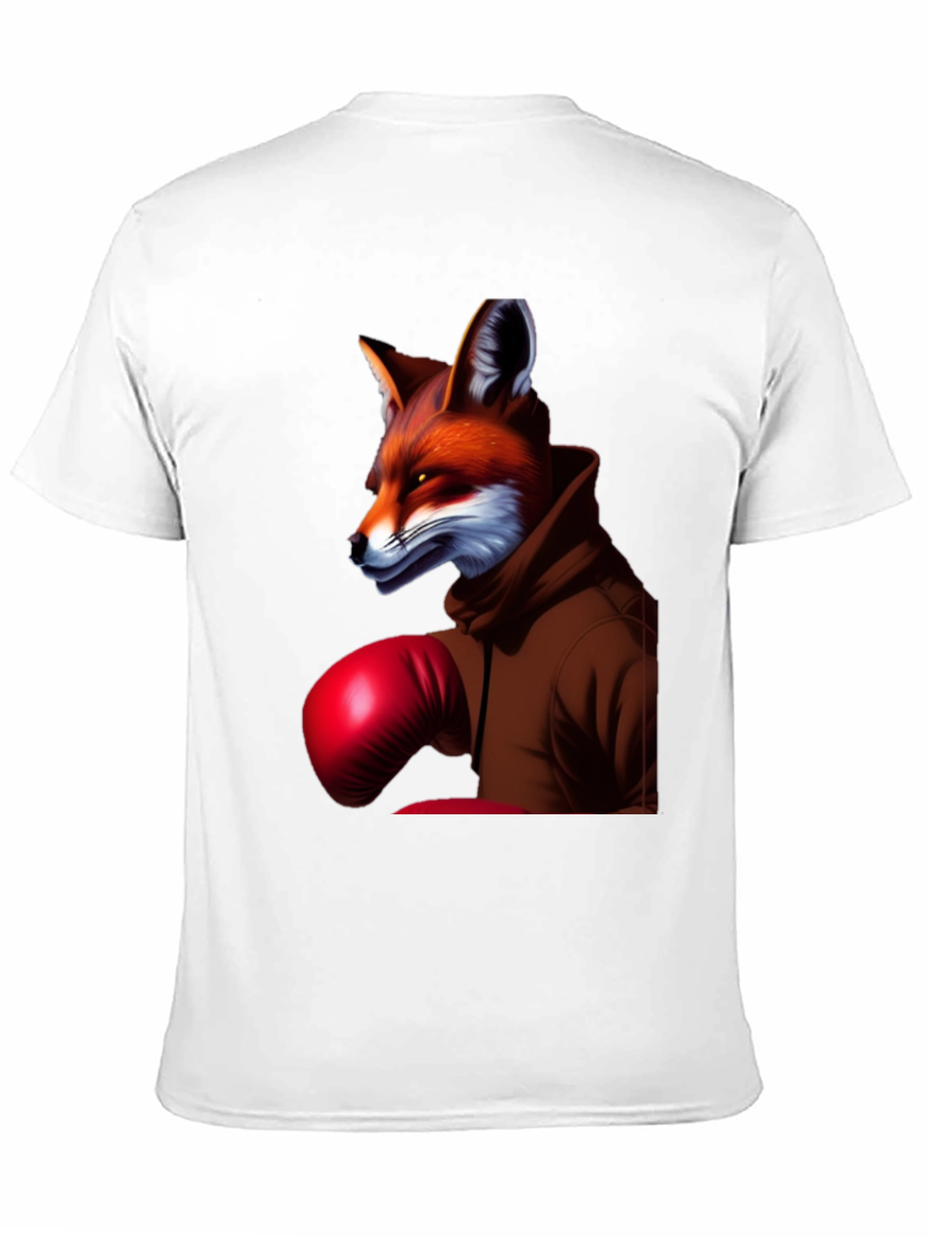 Fox Boxer Graphic Tee - Unique Animal Design T-Shirt