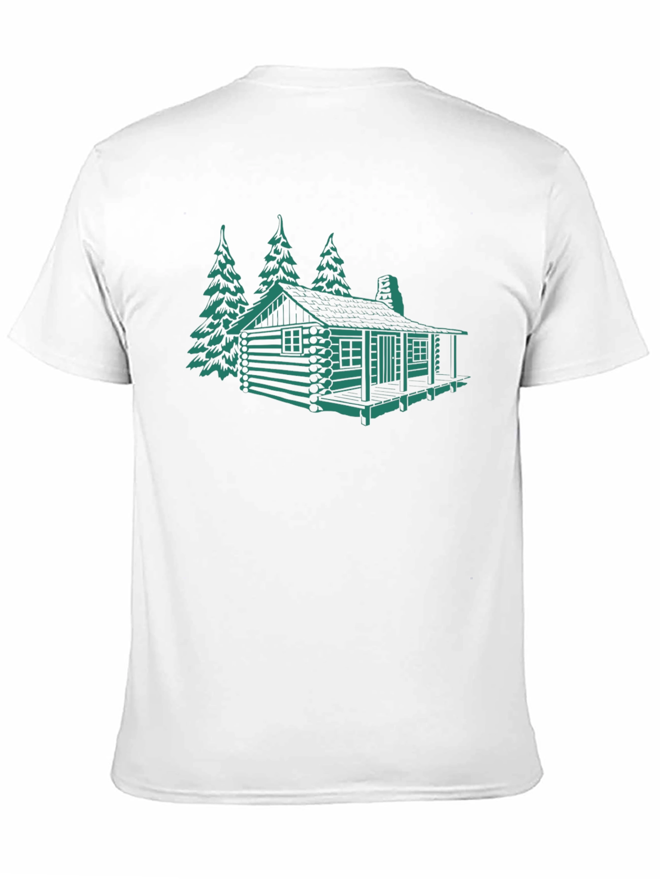 Cabin & Trees Graphic Tee - Black
