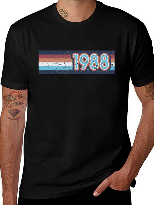 Vintage 1988 Graphic Tee - Retro Birthday Gift Shirt