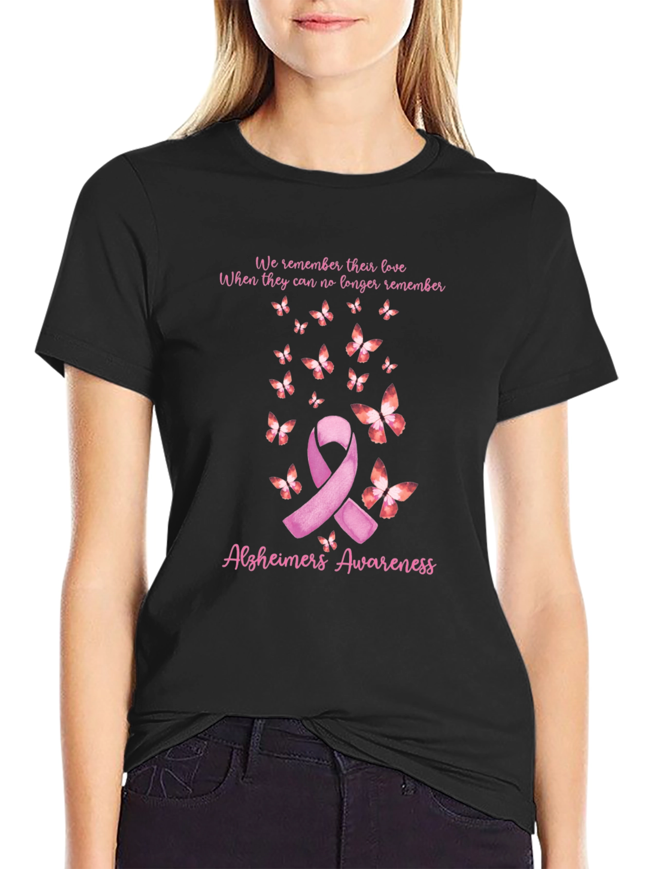 Alzheimers Awareness Ribbon T-Shirt