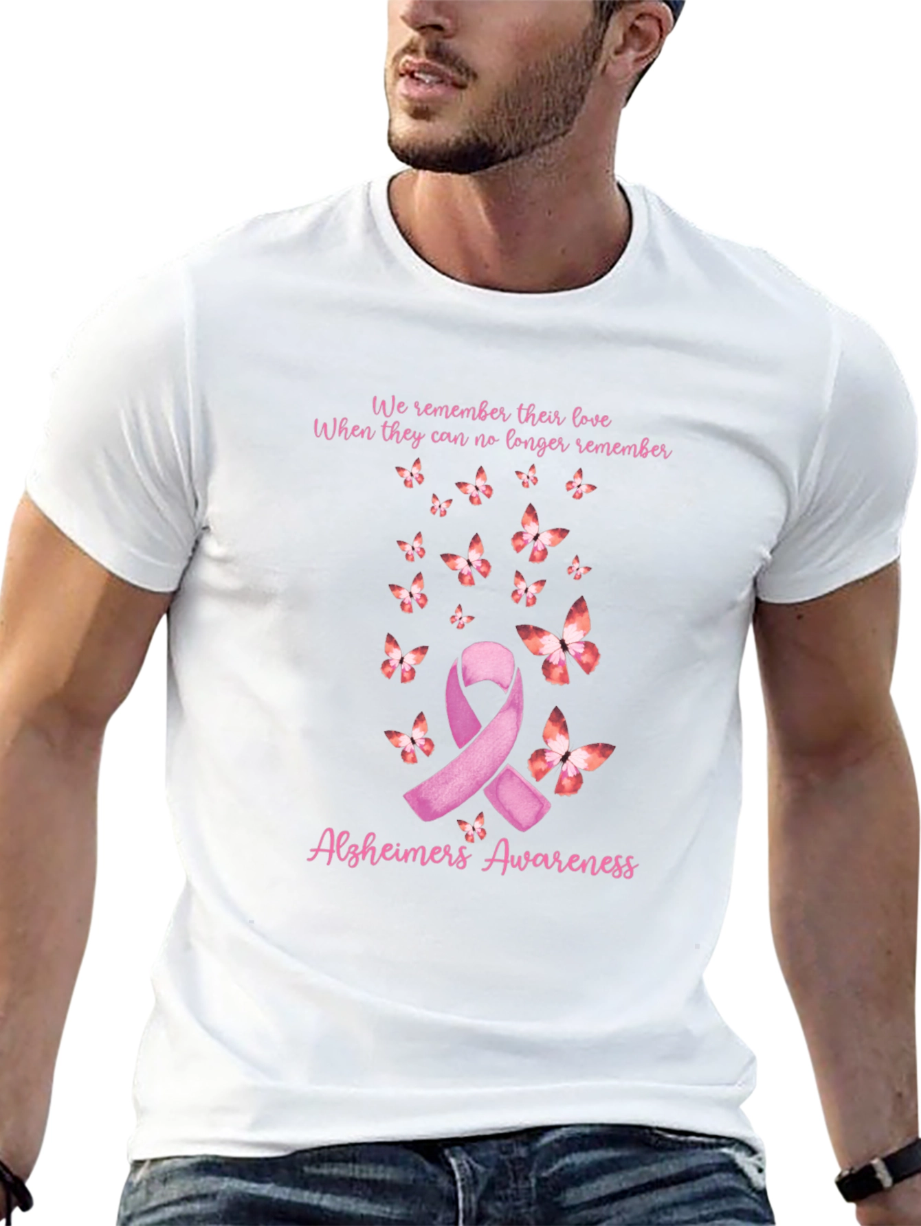 Alzheimers Awareness Ribbon T-Shirt