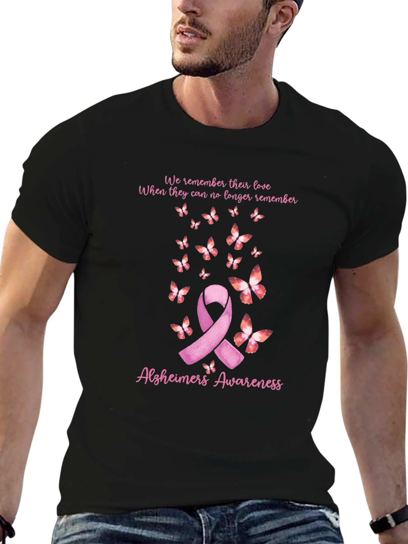 Alzheimers Awareness Ribbon T-Shirt