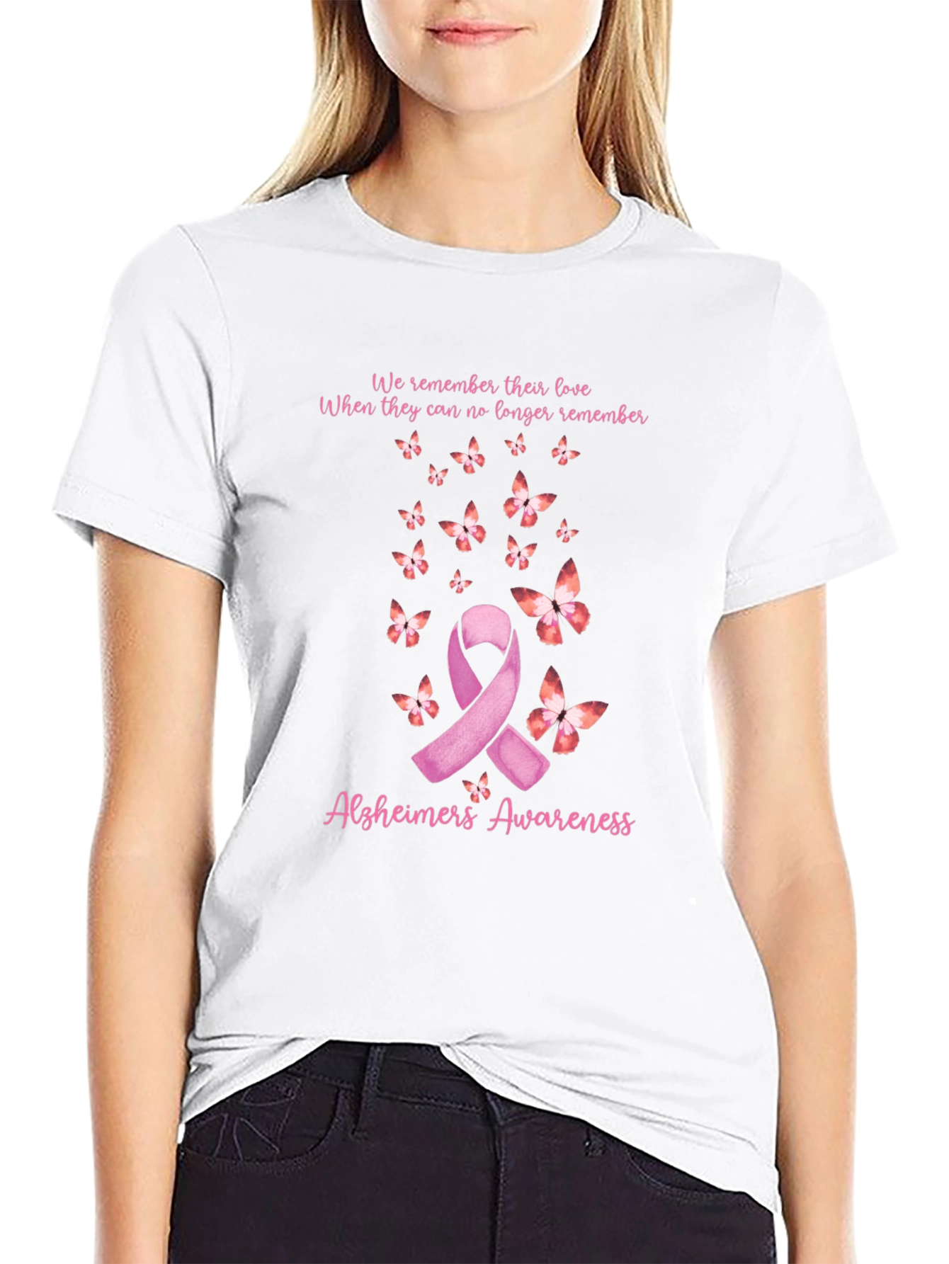 Alzheimers Awareness Ribbon T-Shirt