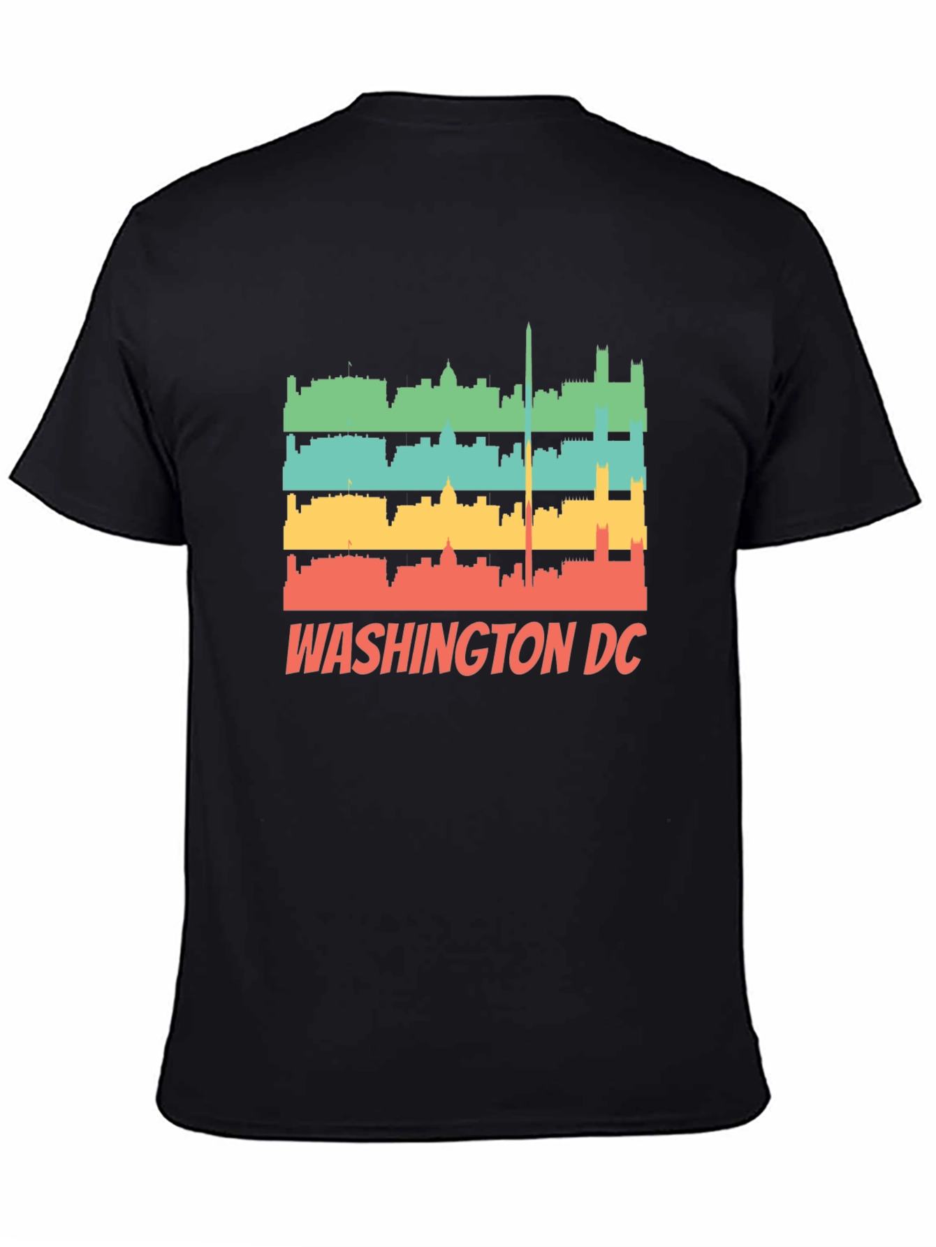 Washington DC Skyline Retro T-Shirt