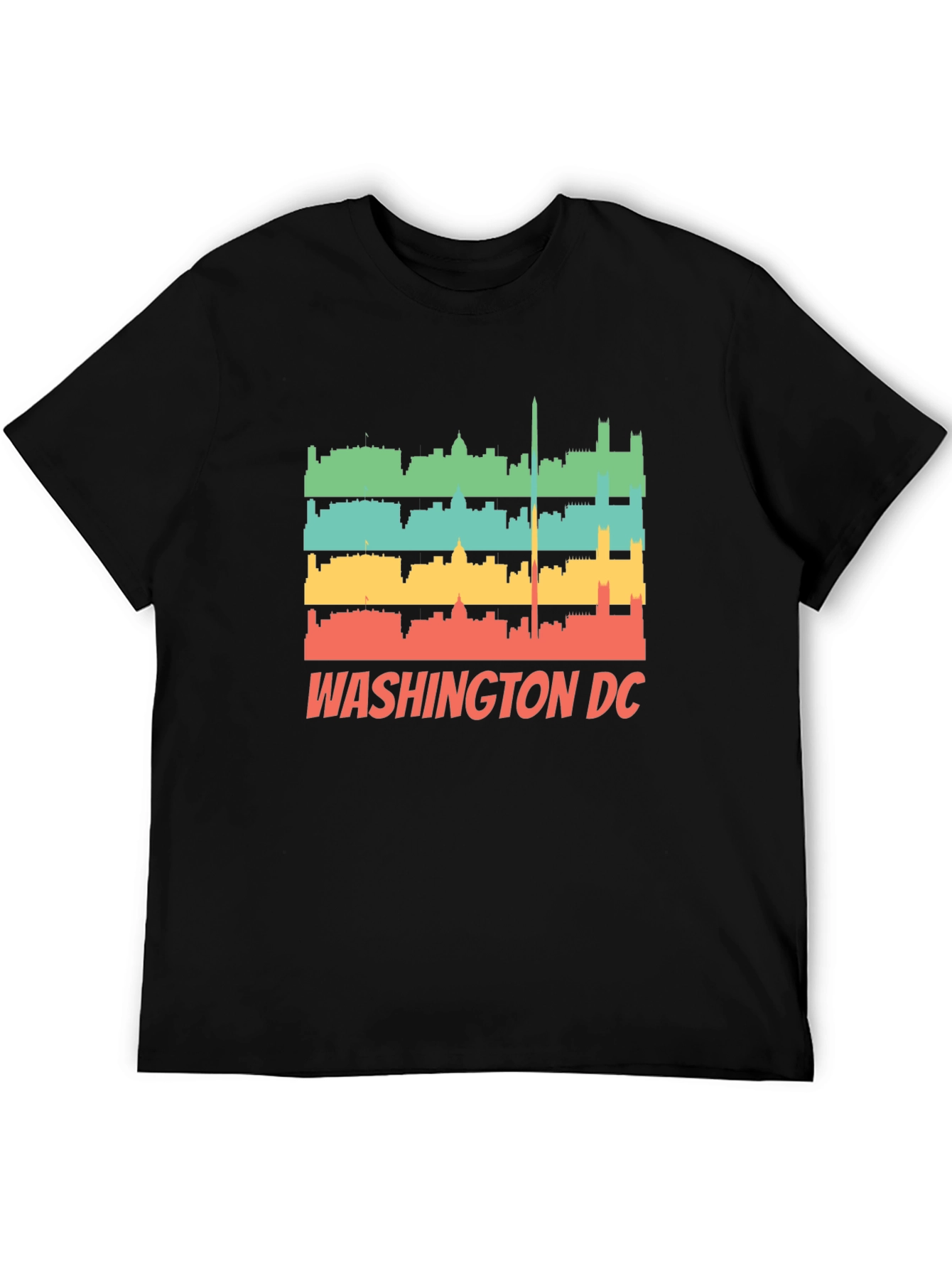 Washington DC Skyline Retro T-Shirt