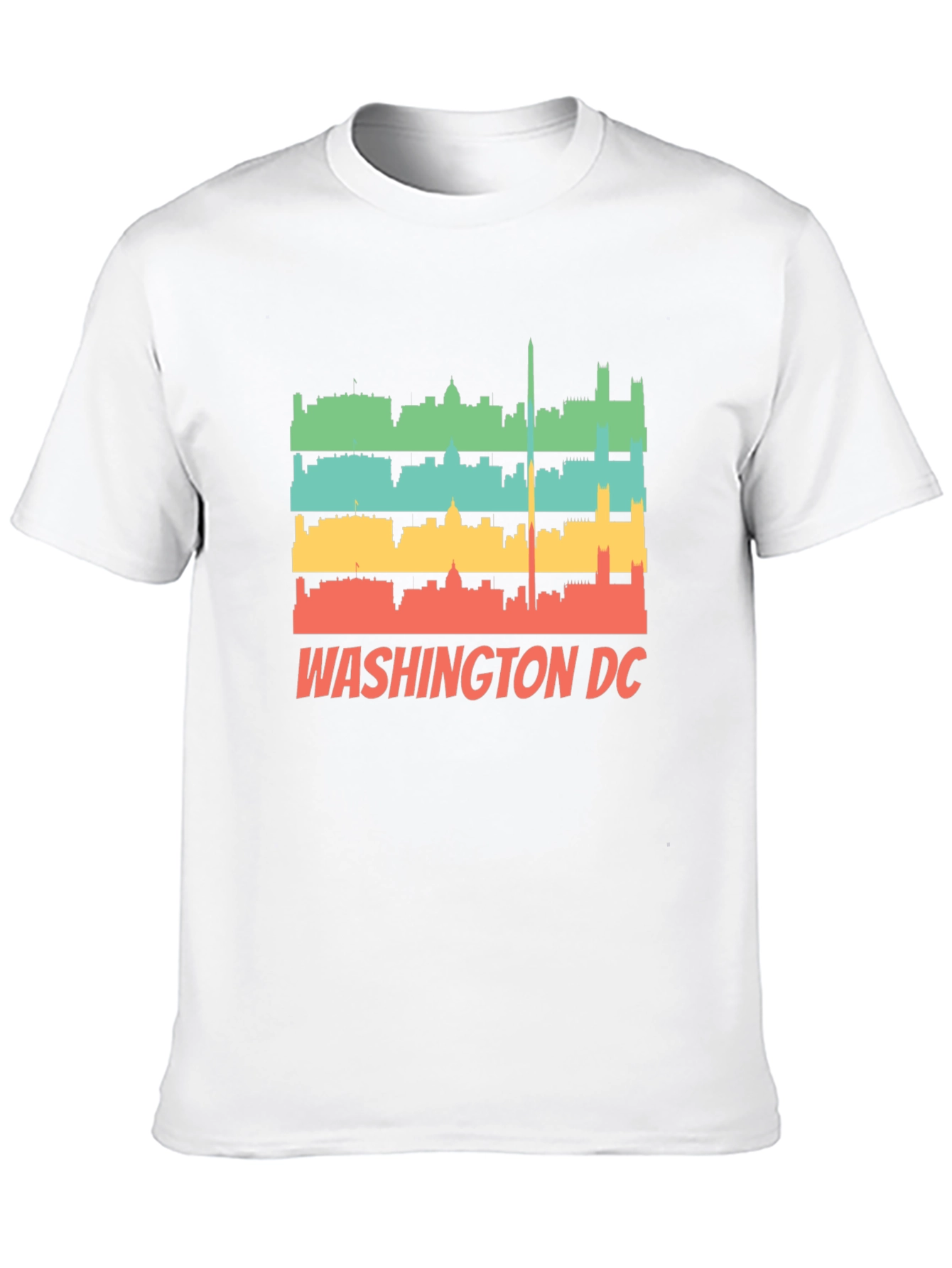 Washington DC Skyline Retro T-Shirt