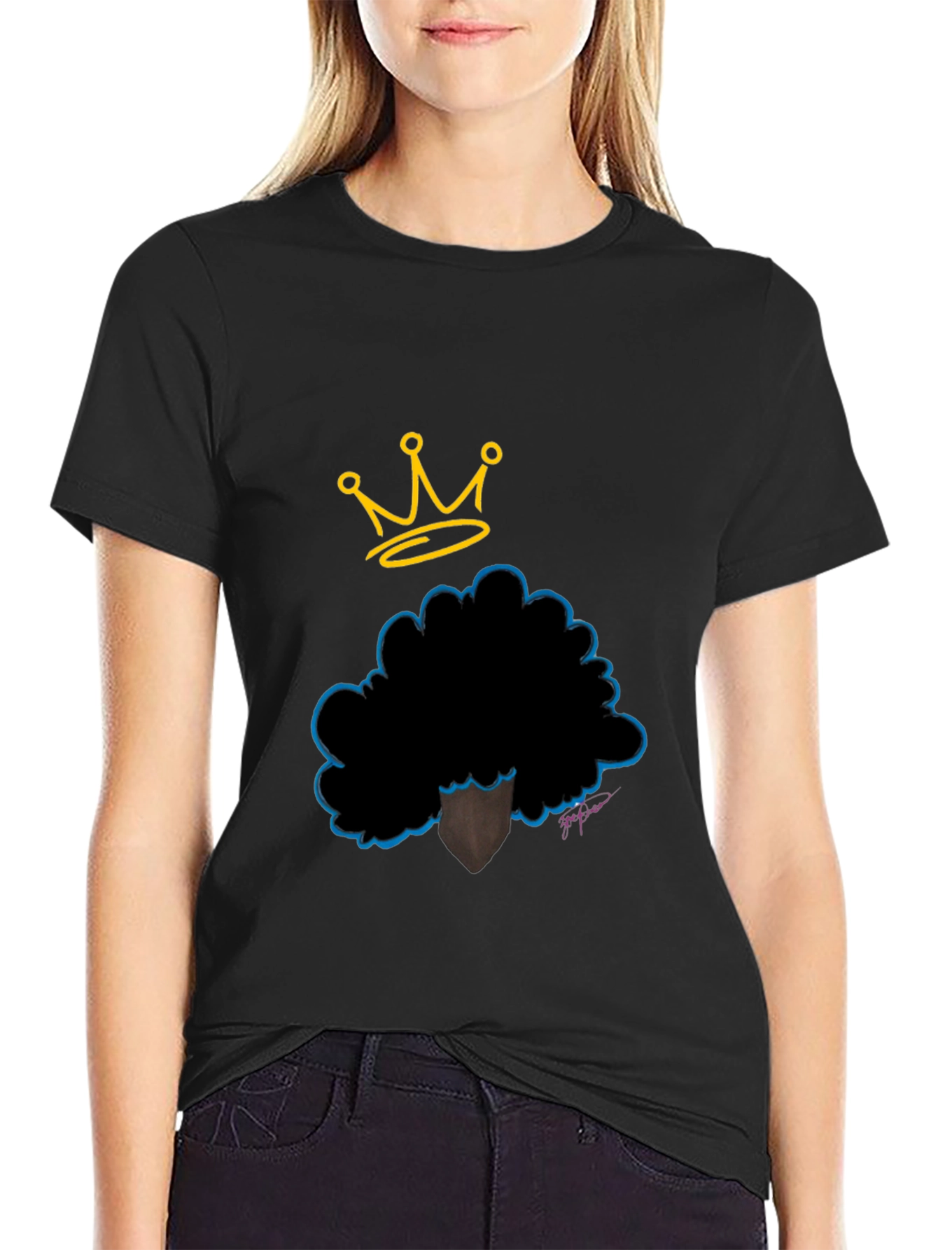 Black Queen Afro T-Shirt