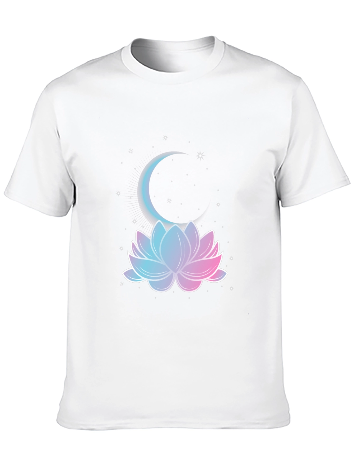 Lotus Moon Graphic Tee - Mens Black T-Shirt